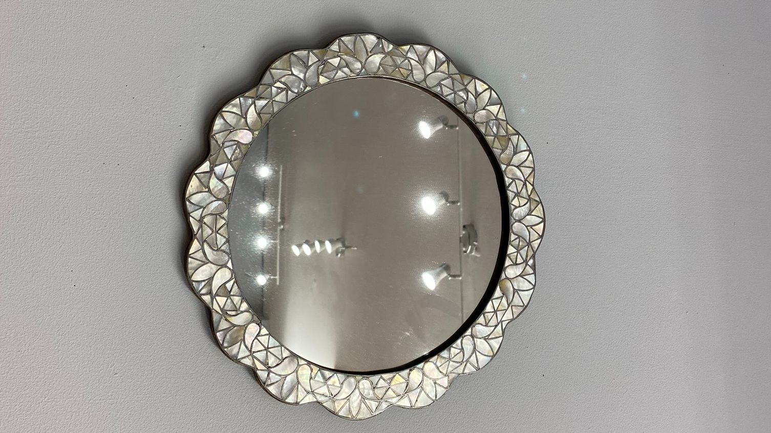 Mother of pearl mirror