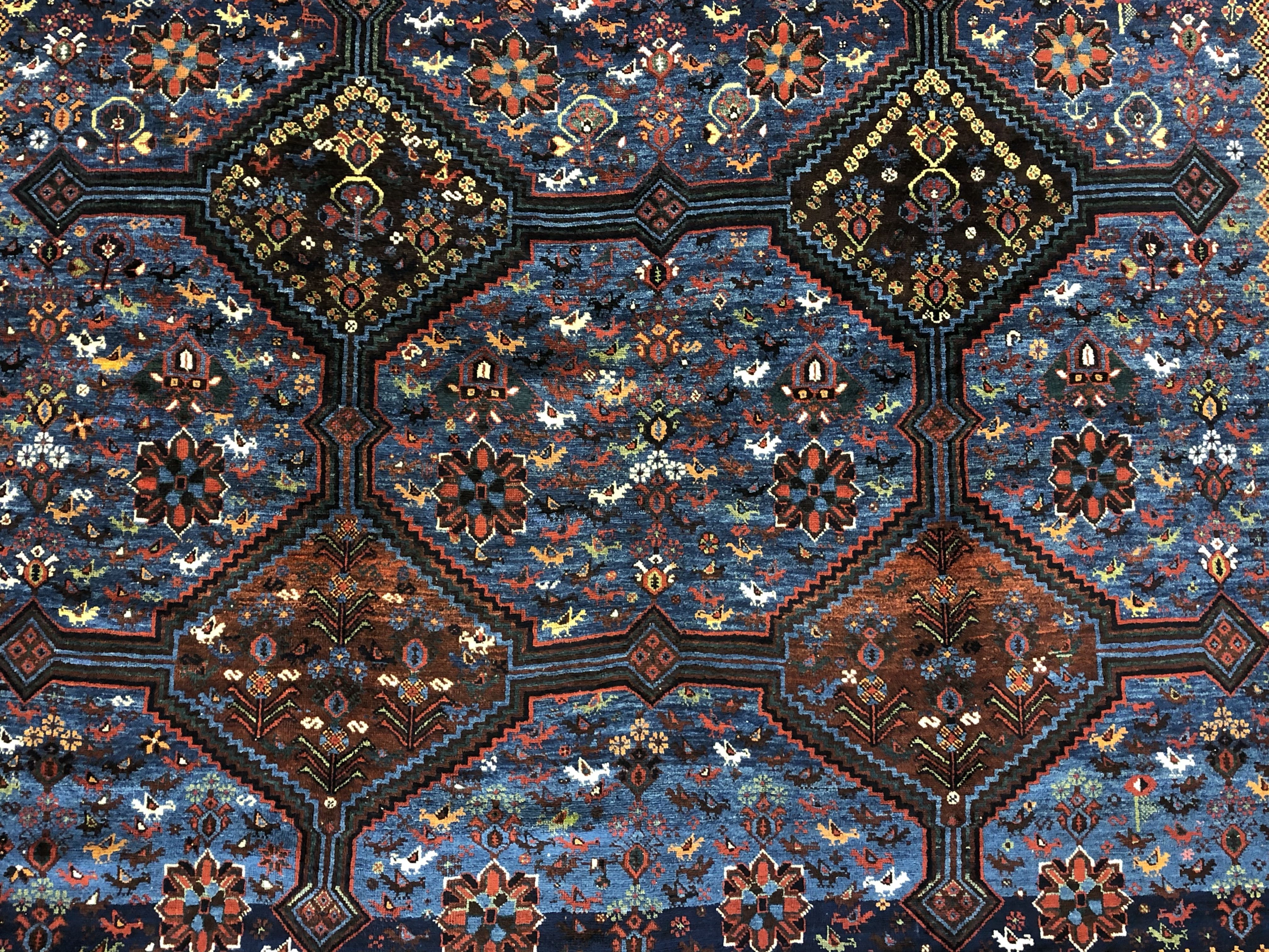 Antique Khamseh rug