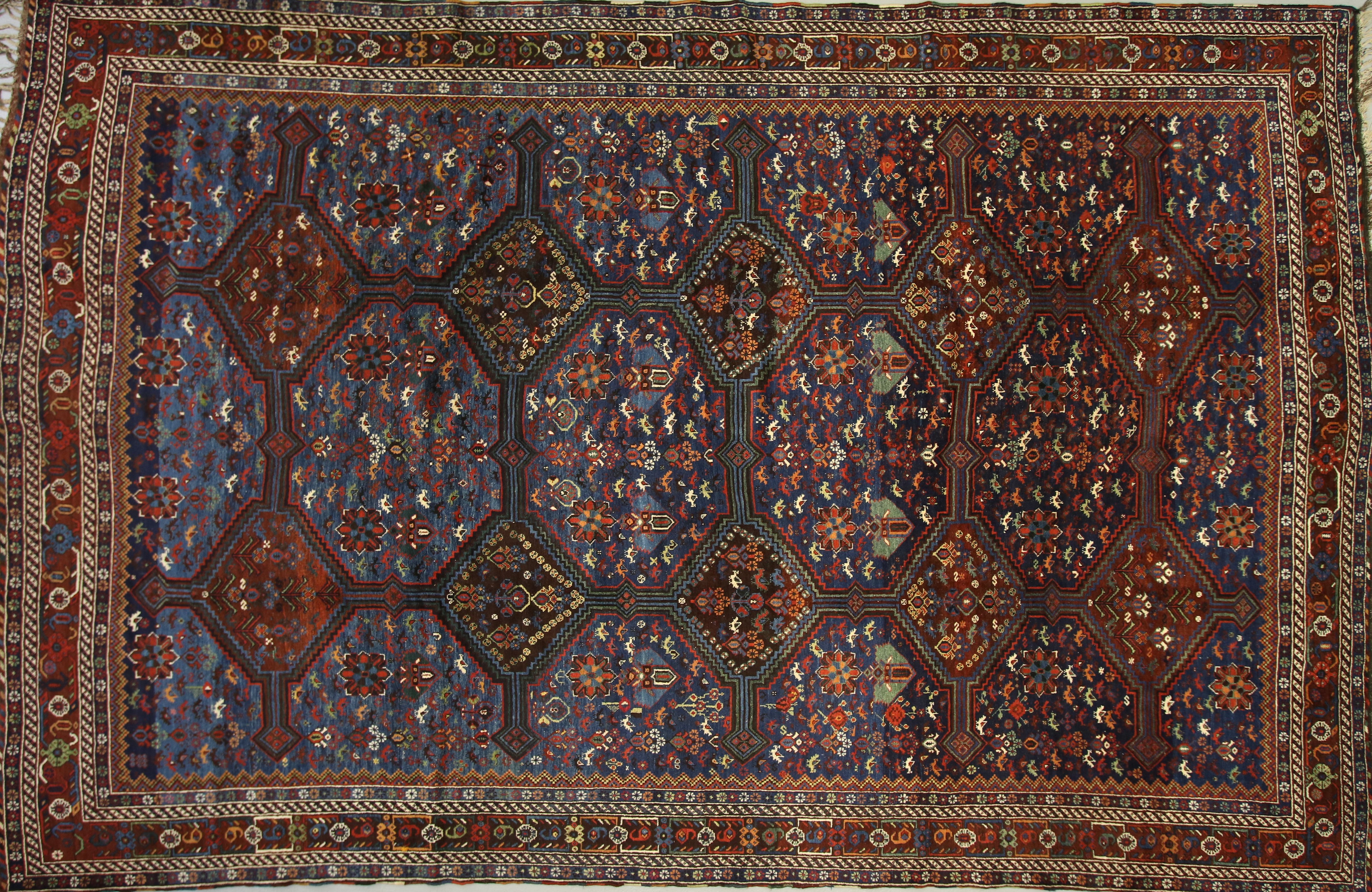 Antique Khamseh rug