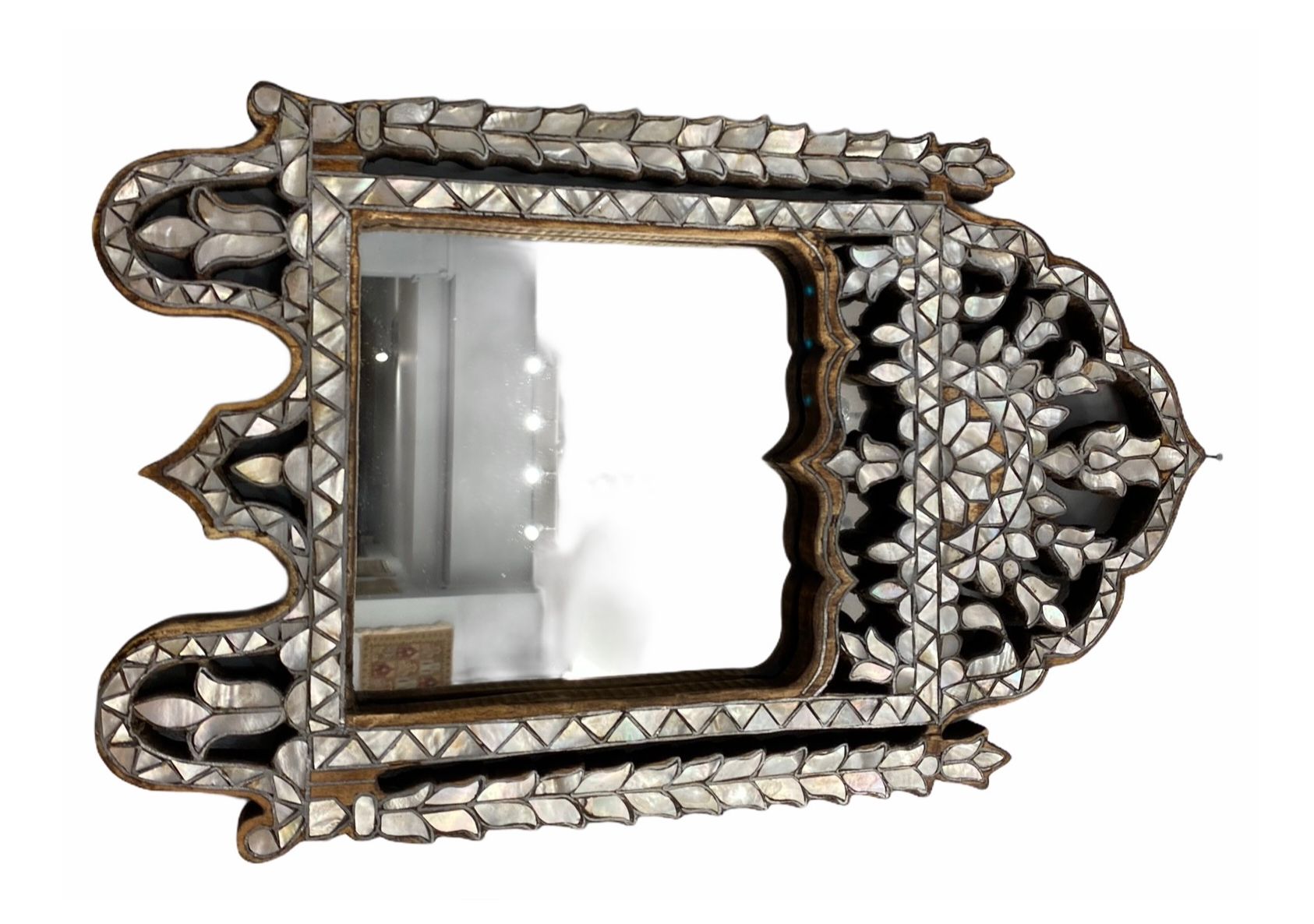 Antique Mother of Pearl mirror 