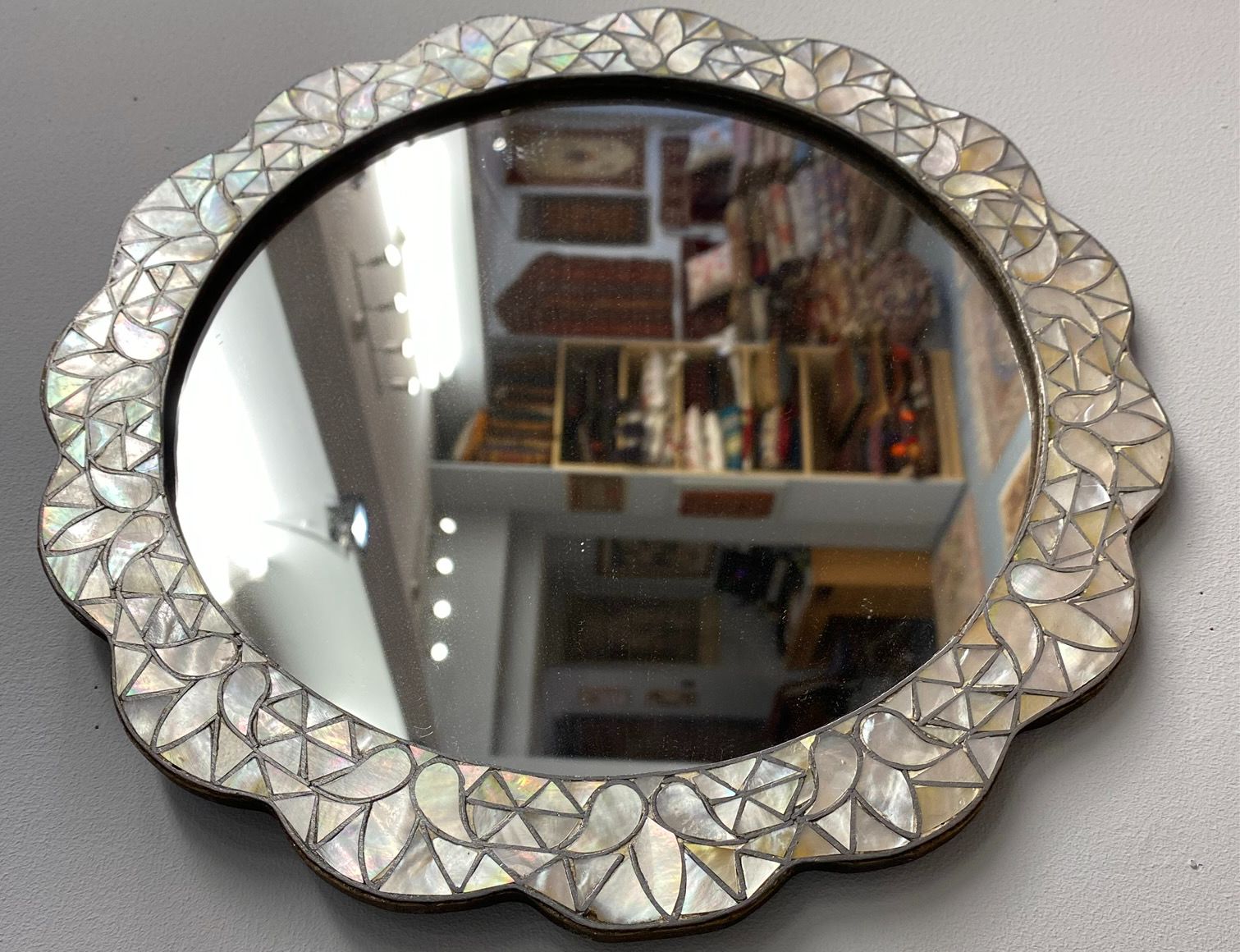 Mother of pearl mirror