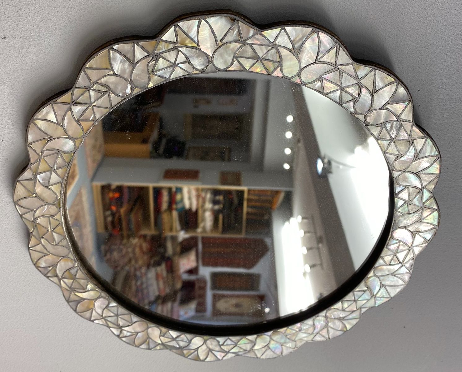 Mother of pearl mirror
