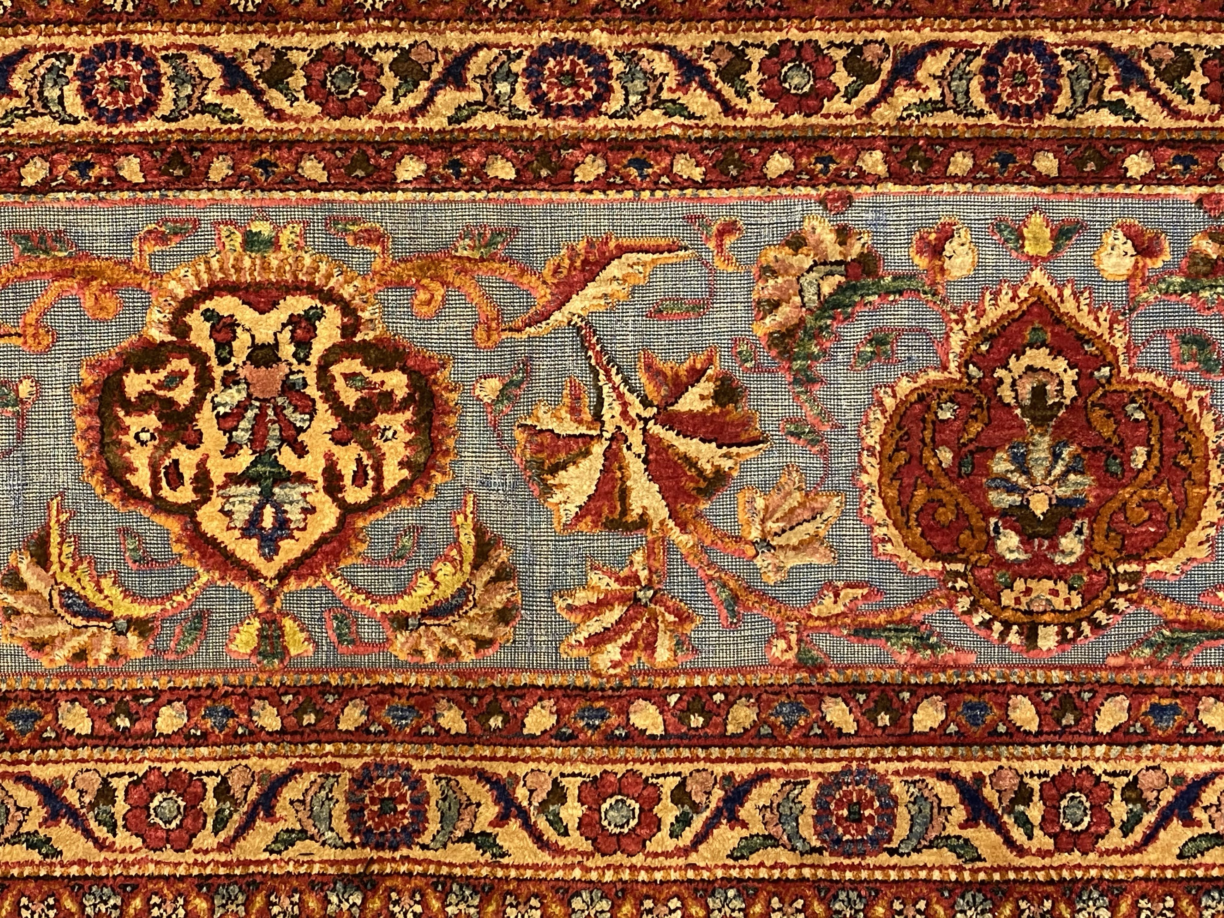 Antique Souf Kashan rug