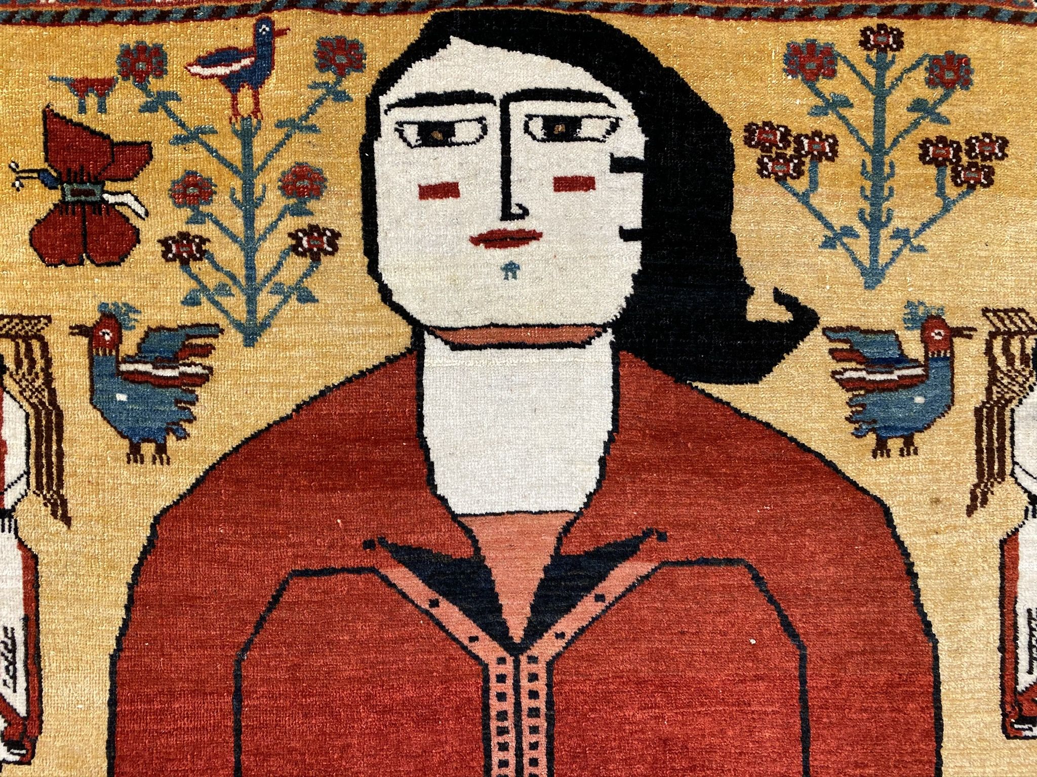 Antique Qashkoli rug