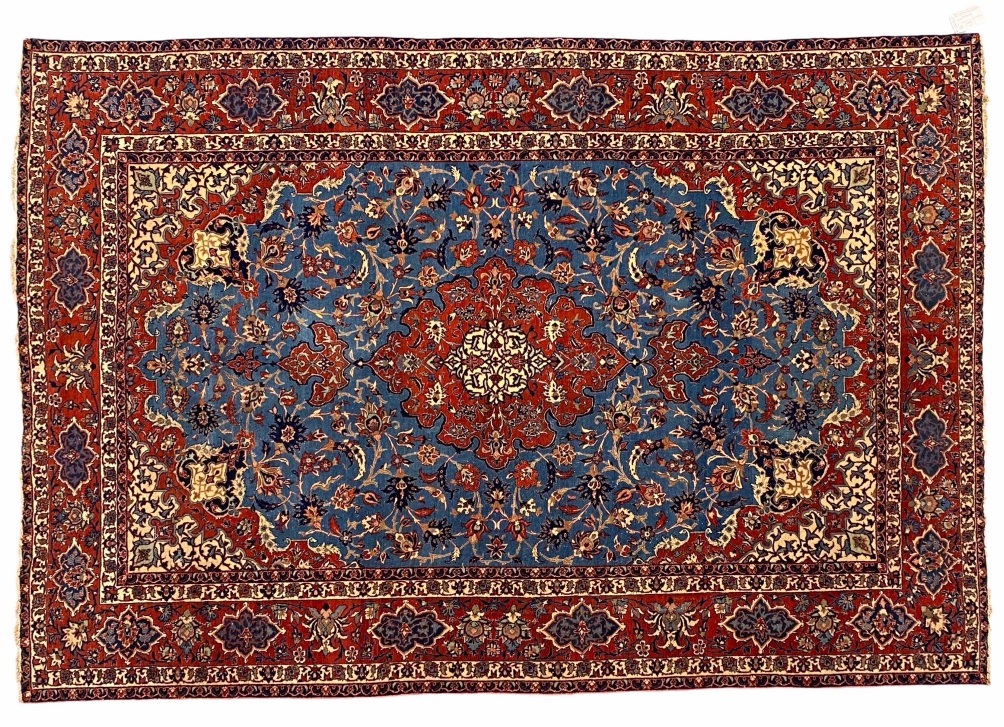 Antique Isfahan rug