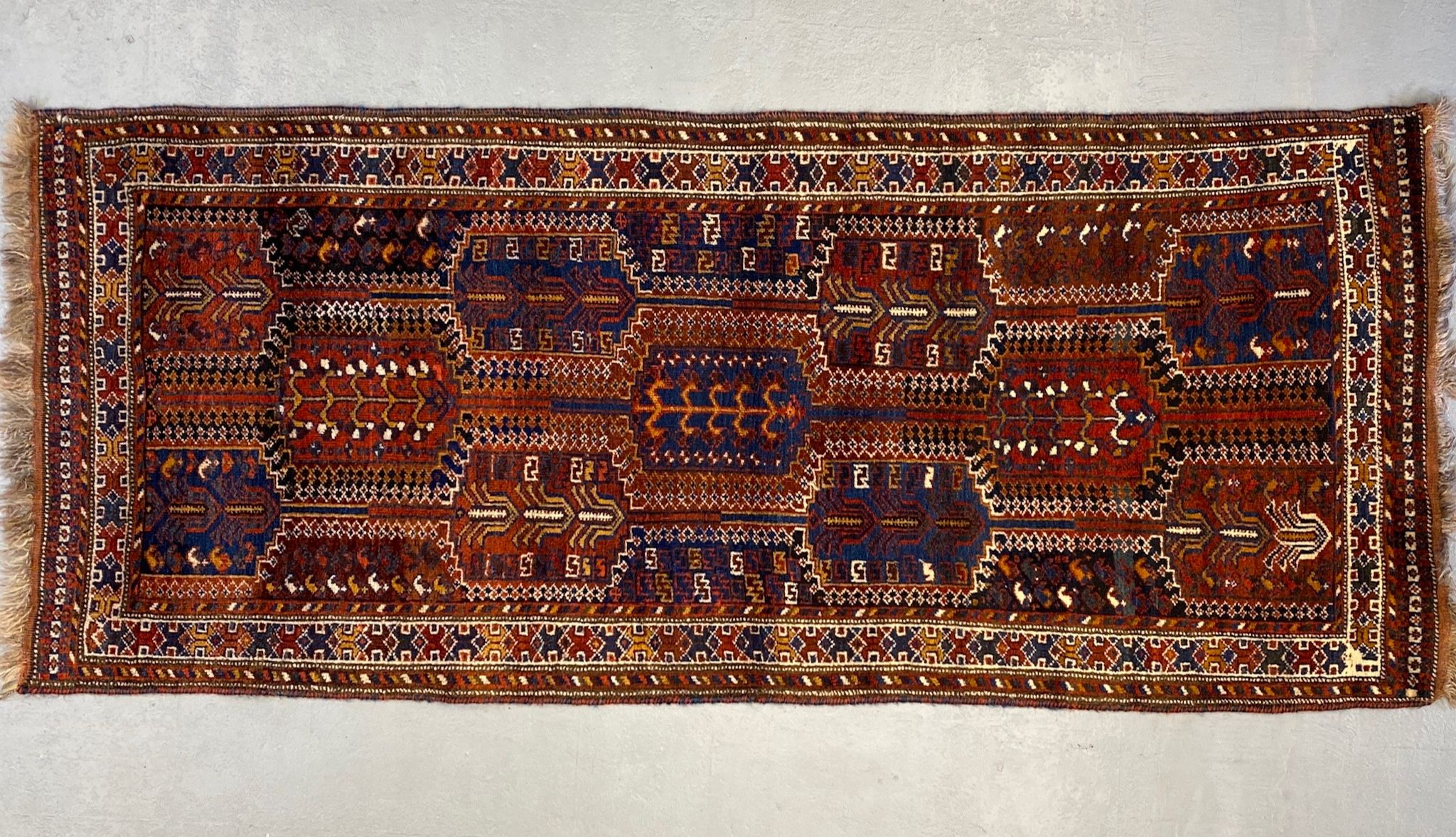 Antique Qashqi rug