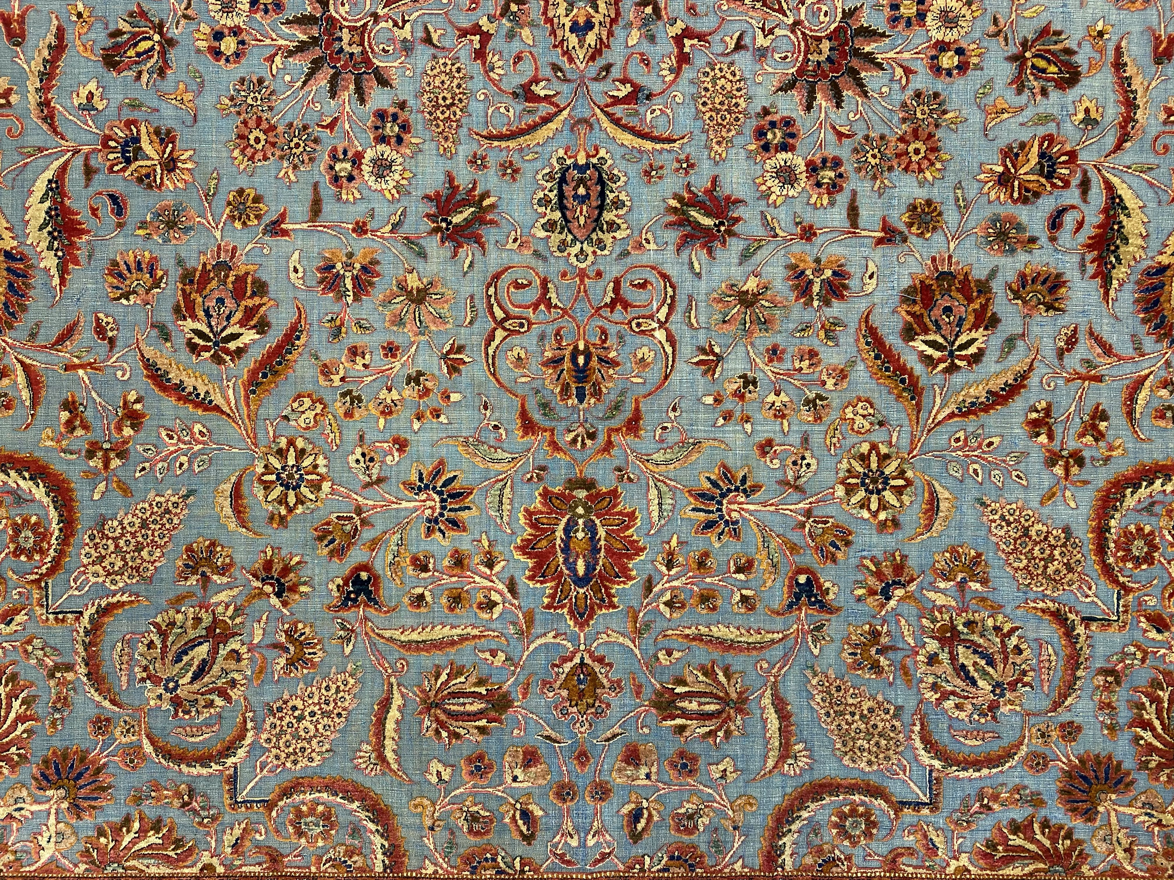 Antique Souf Kashan rug
