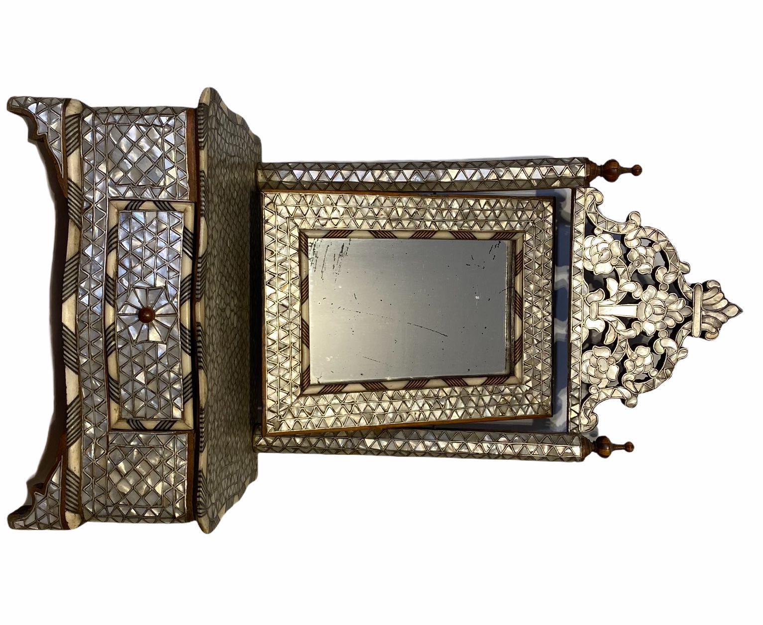 Antique Syrian Vanity Mirror