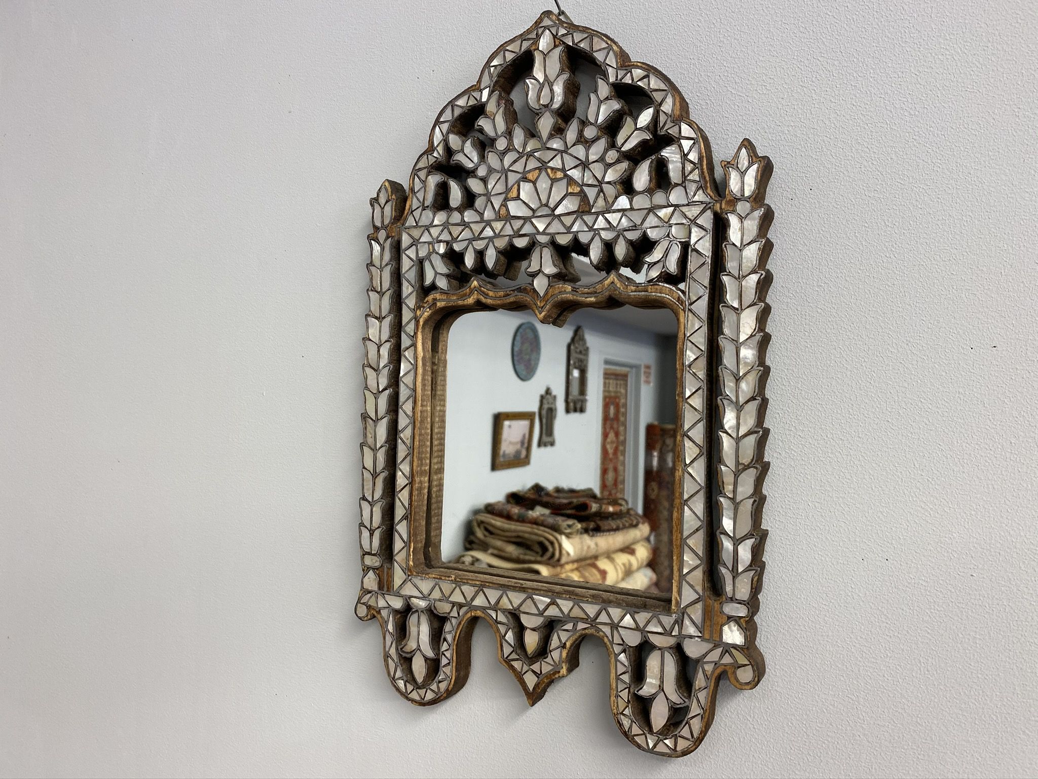 Antique Mother of Pearl mirror 