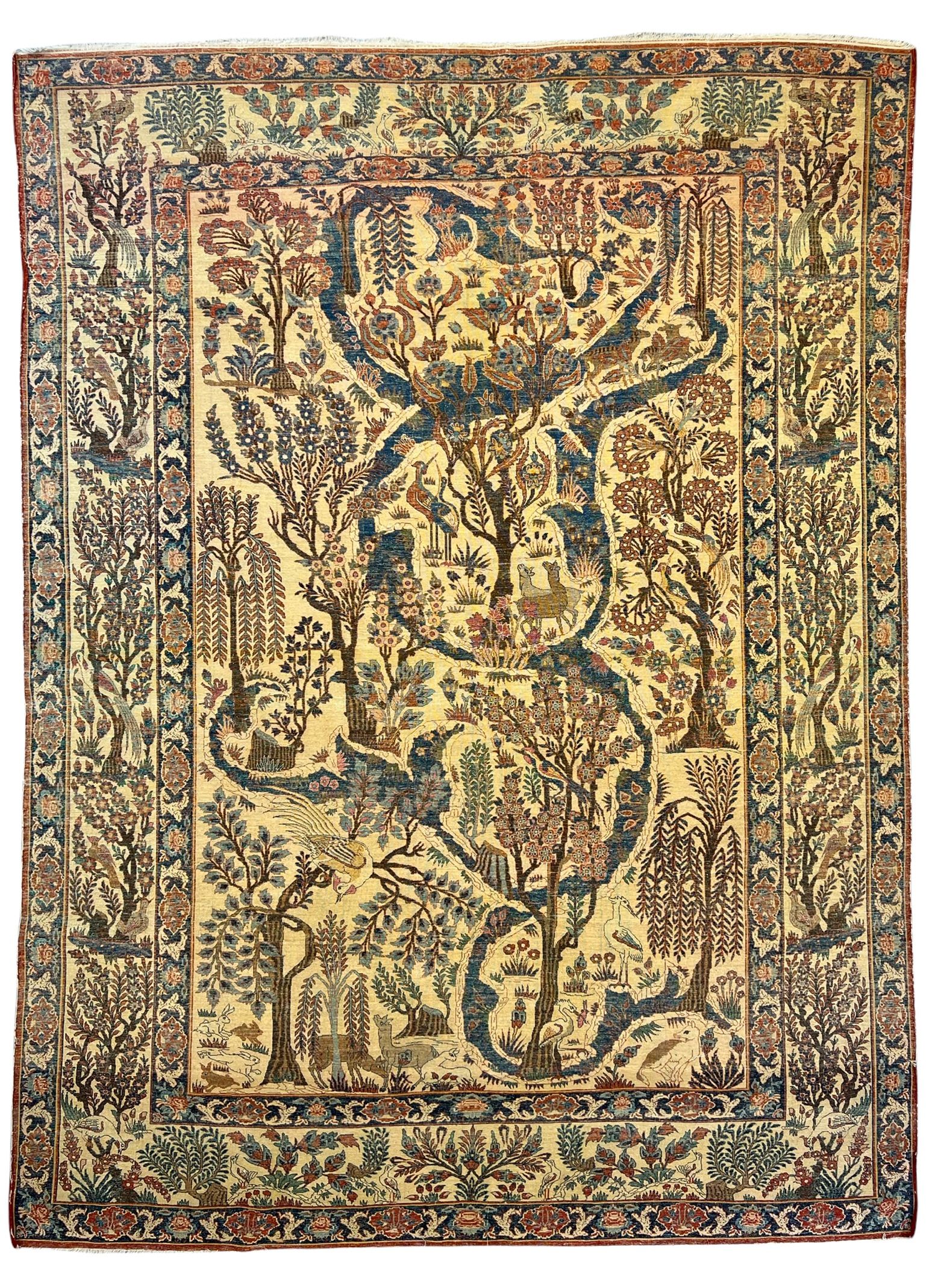 Antique Isfahan Rug