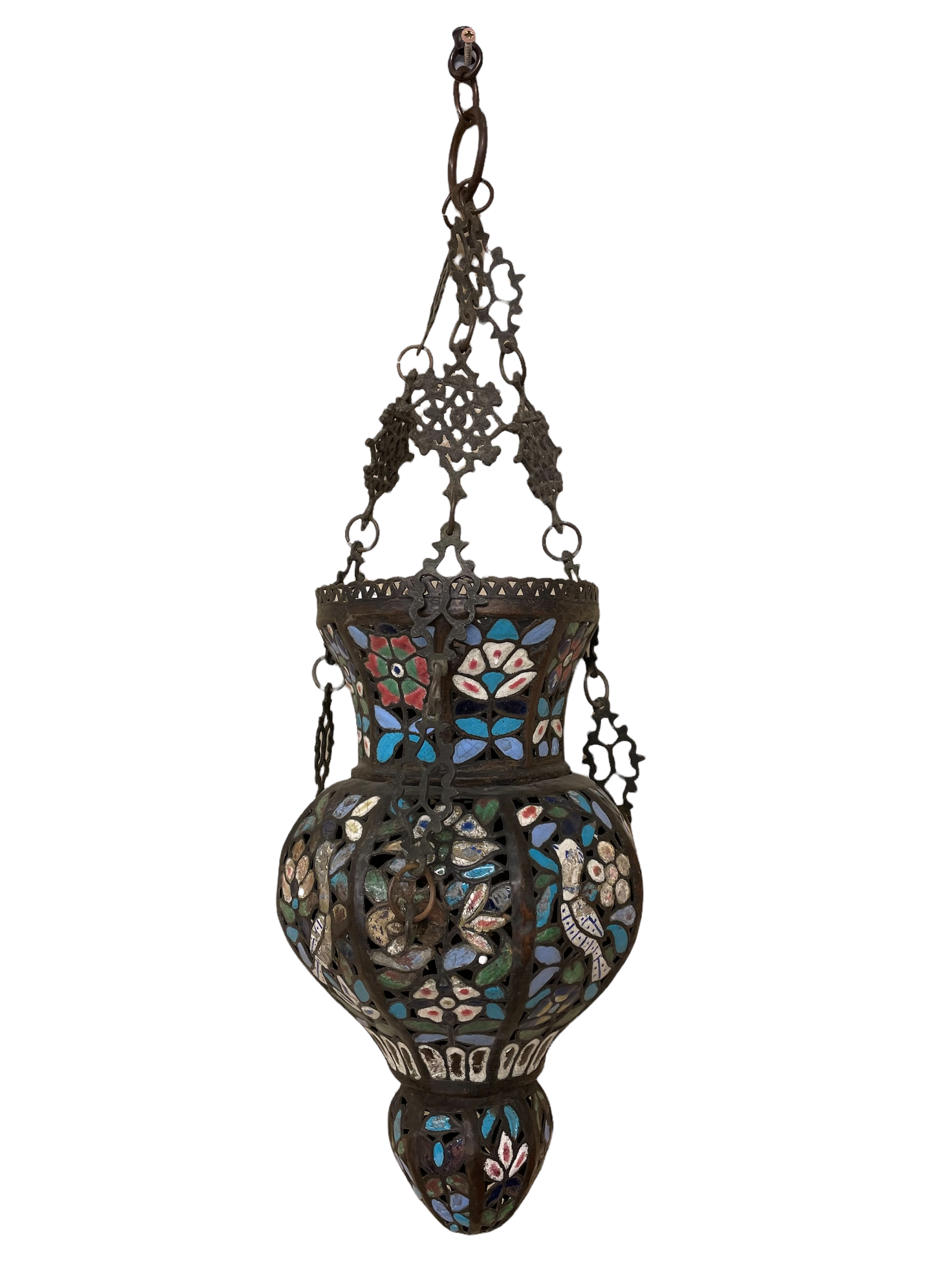 Enamel Damascene Lamp 