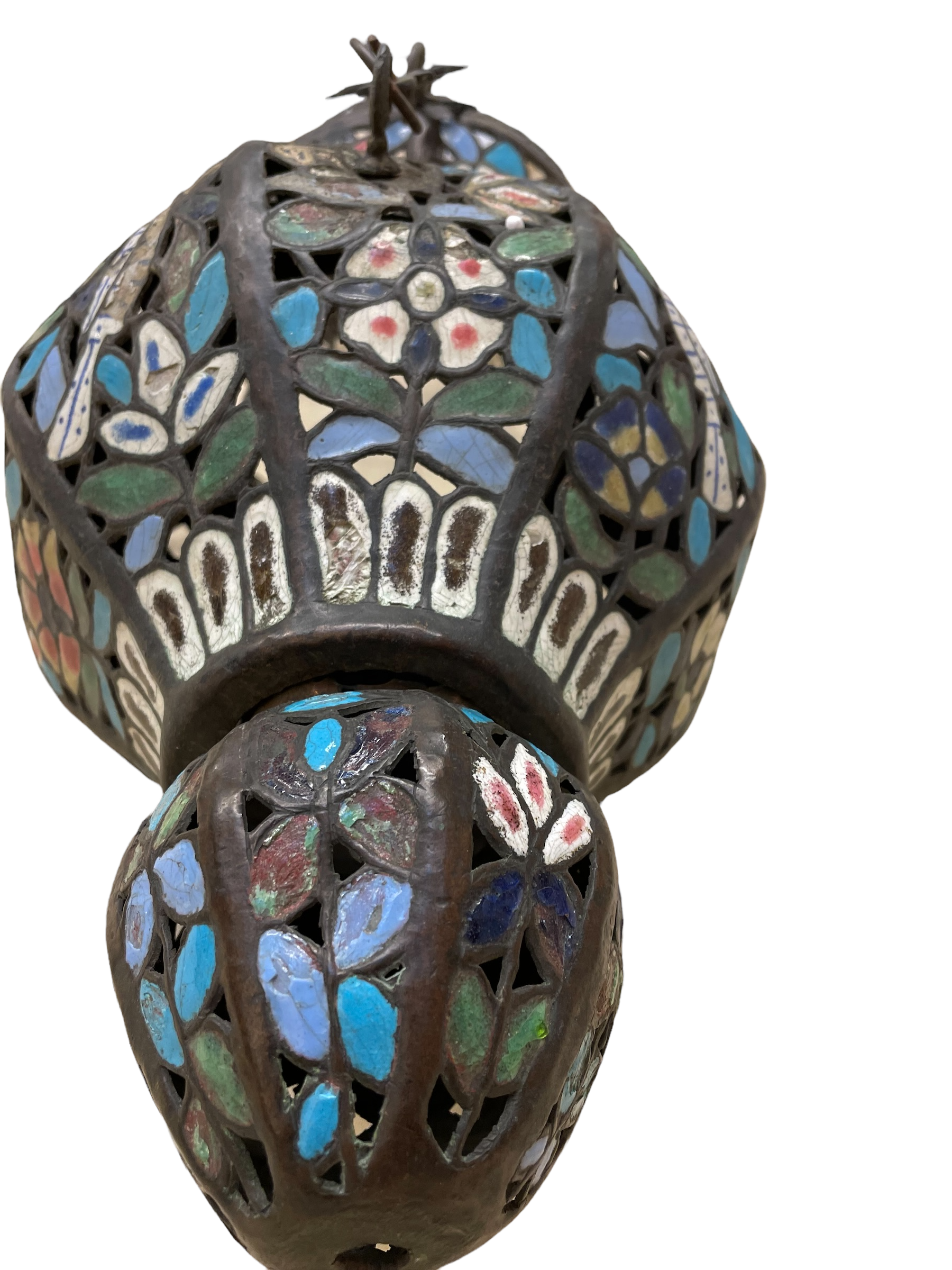 Enamel Damascene Lamp 
