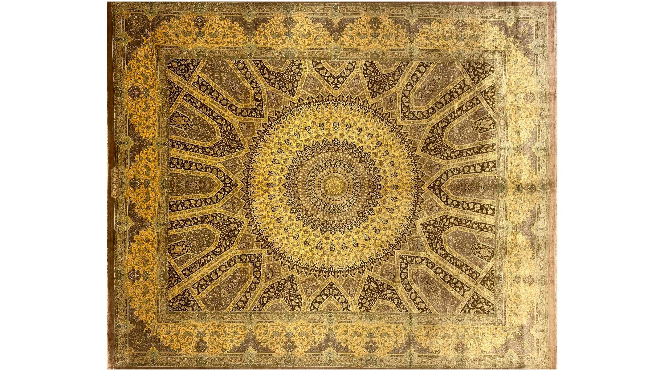 Qum silk rug