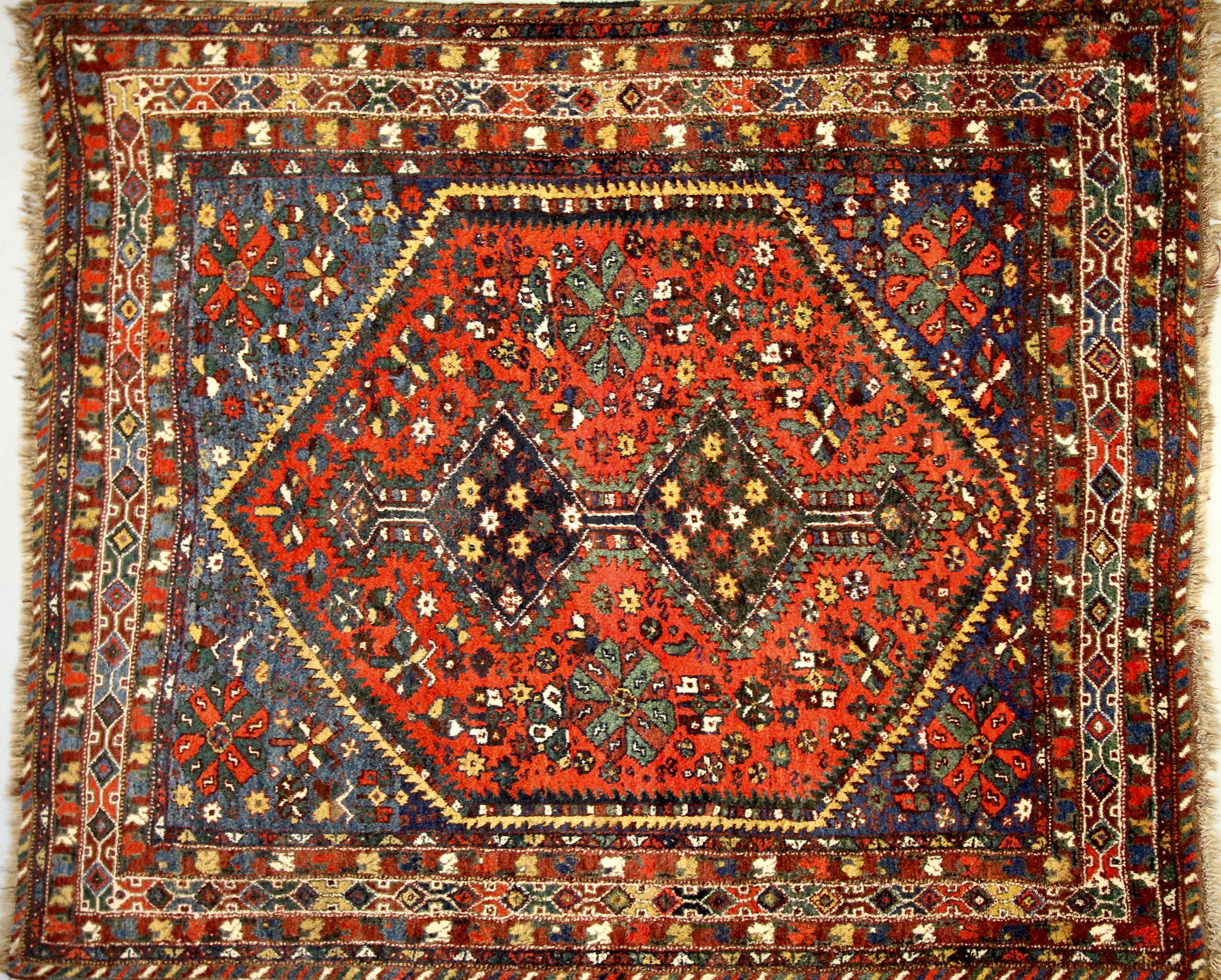 Antique Khamseh rug