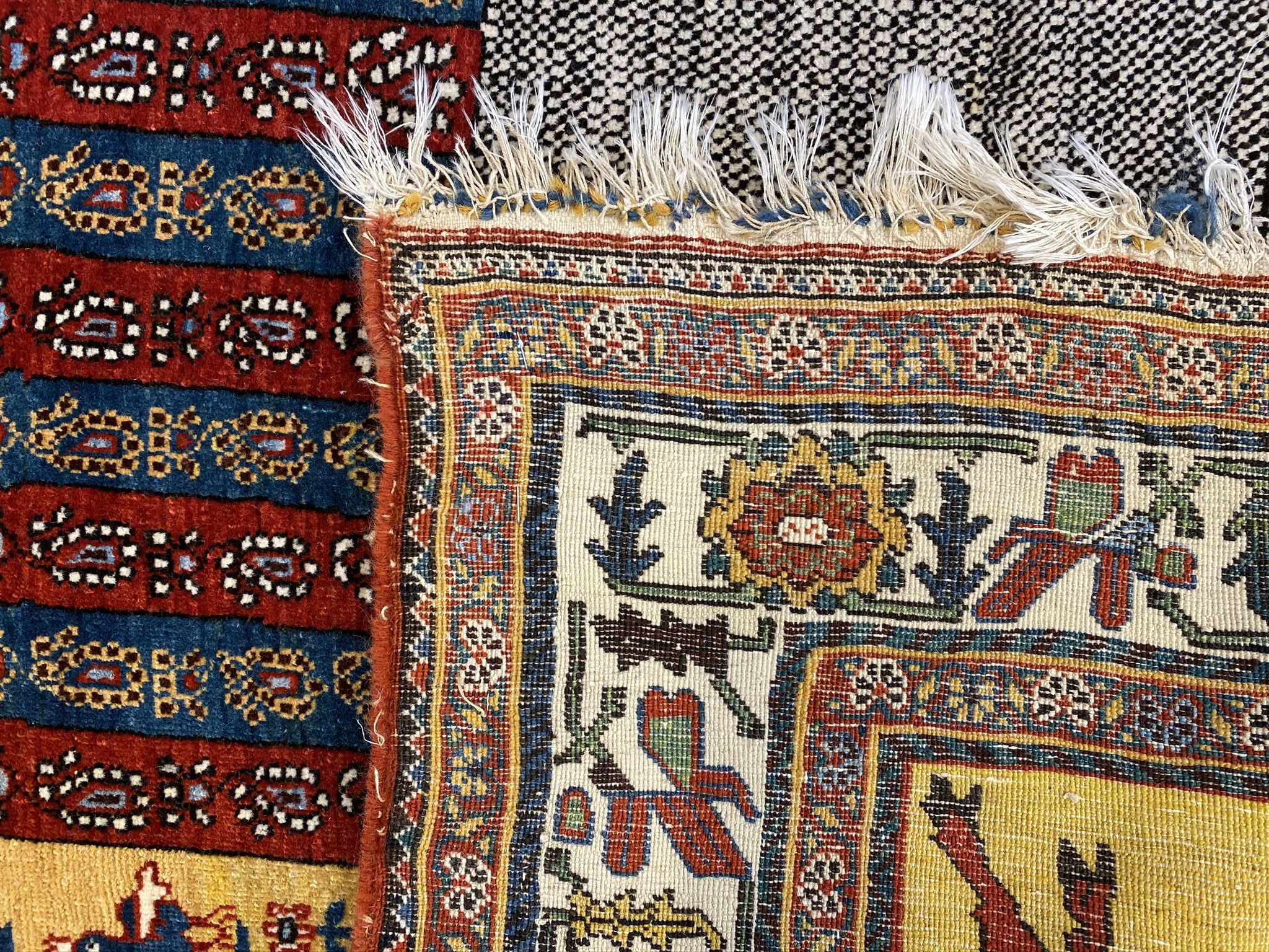 Antique Qashkoli rug