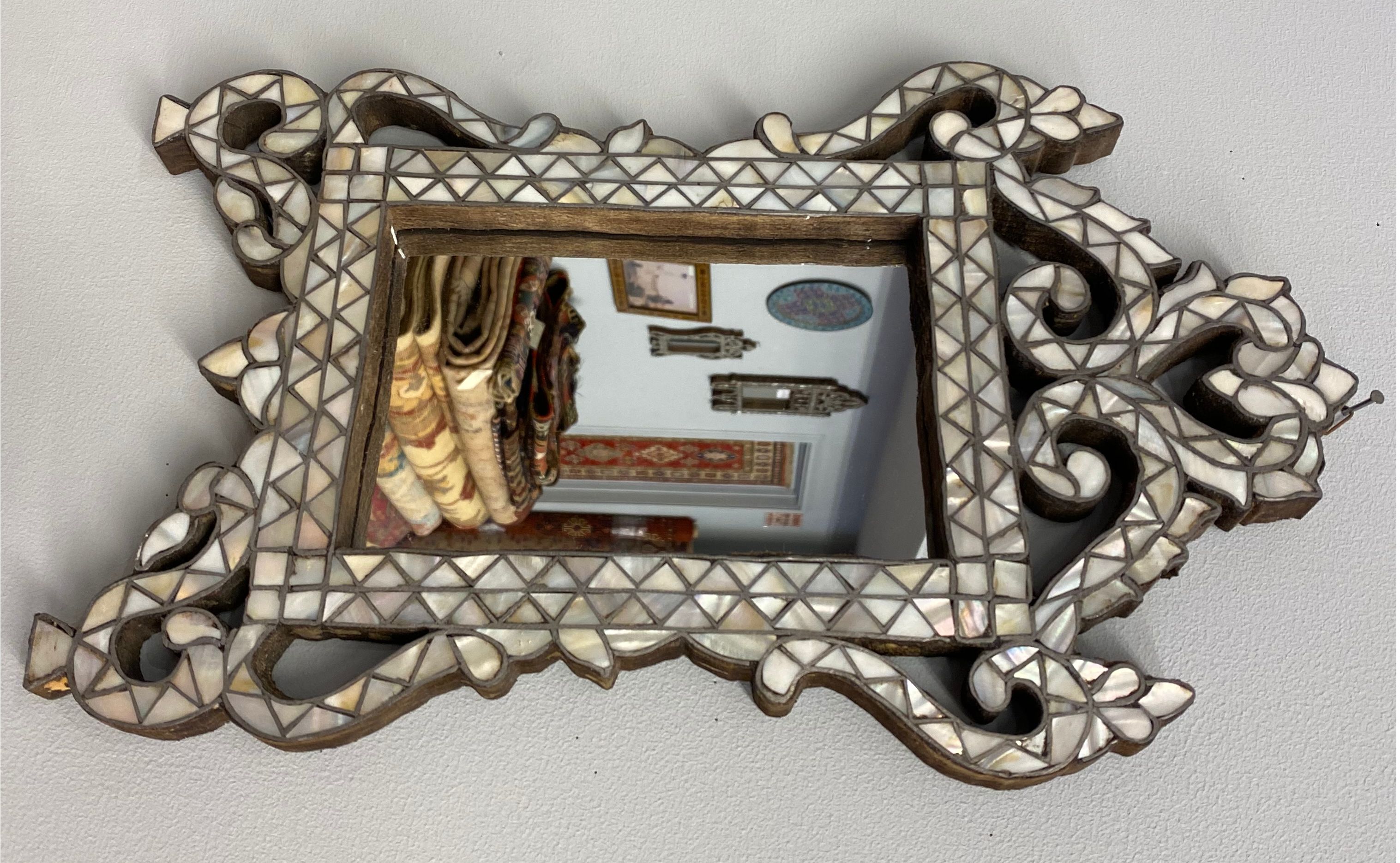 Syrian mother of pearl mirror