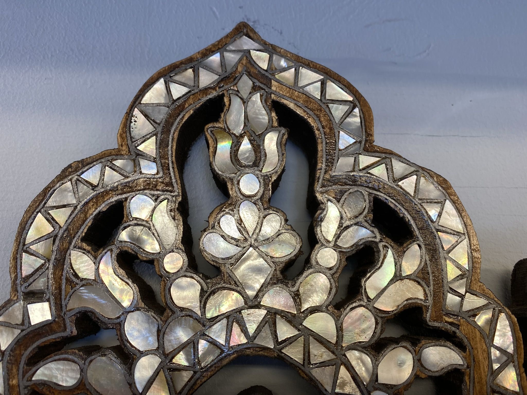 Antique mother of pearl mirror