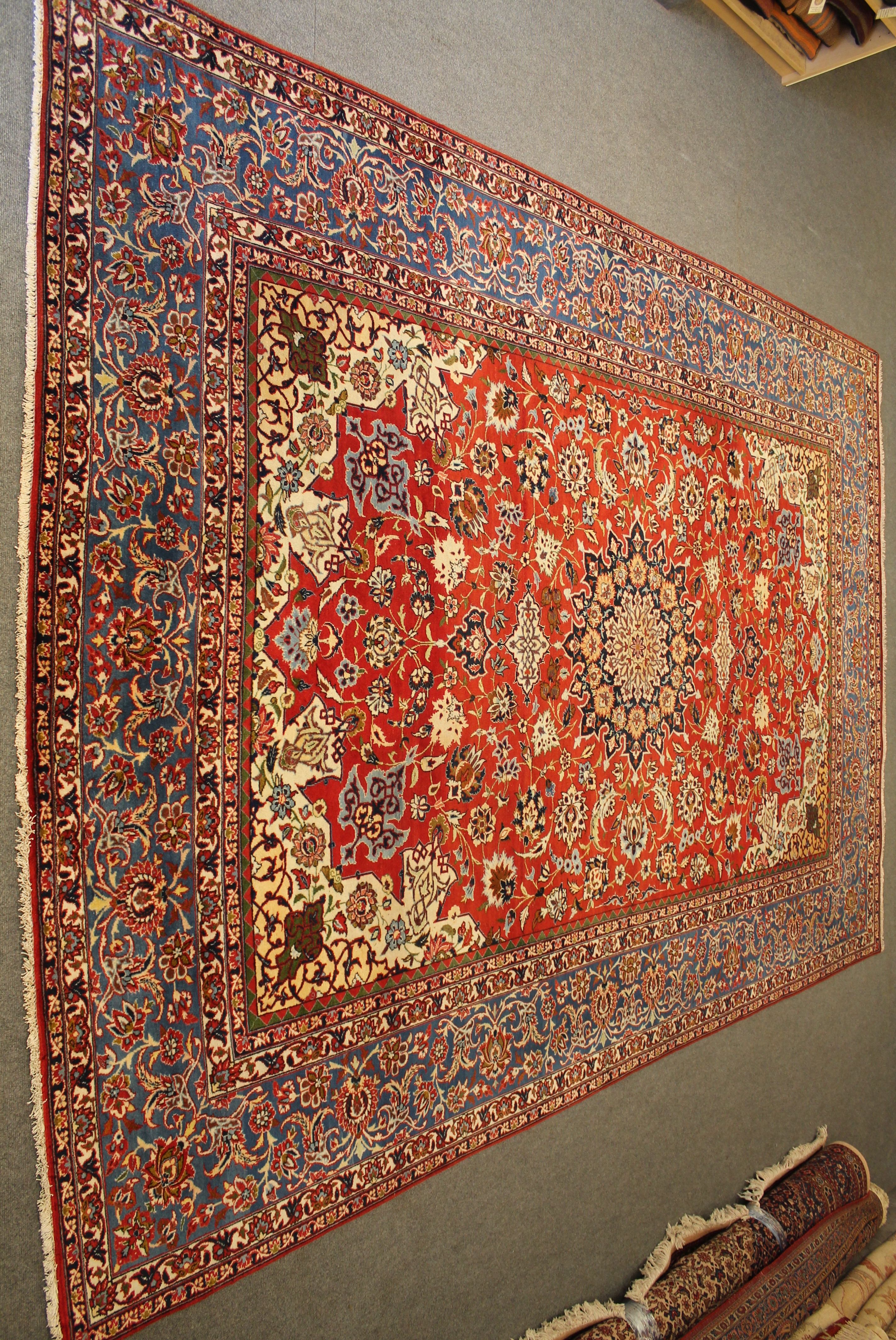 Antique Isfahan carpet