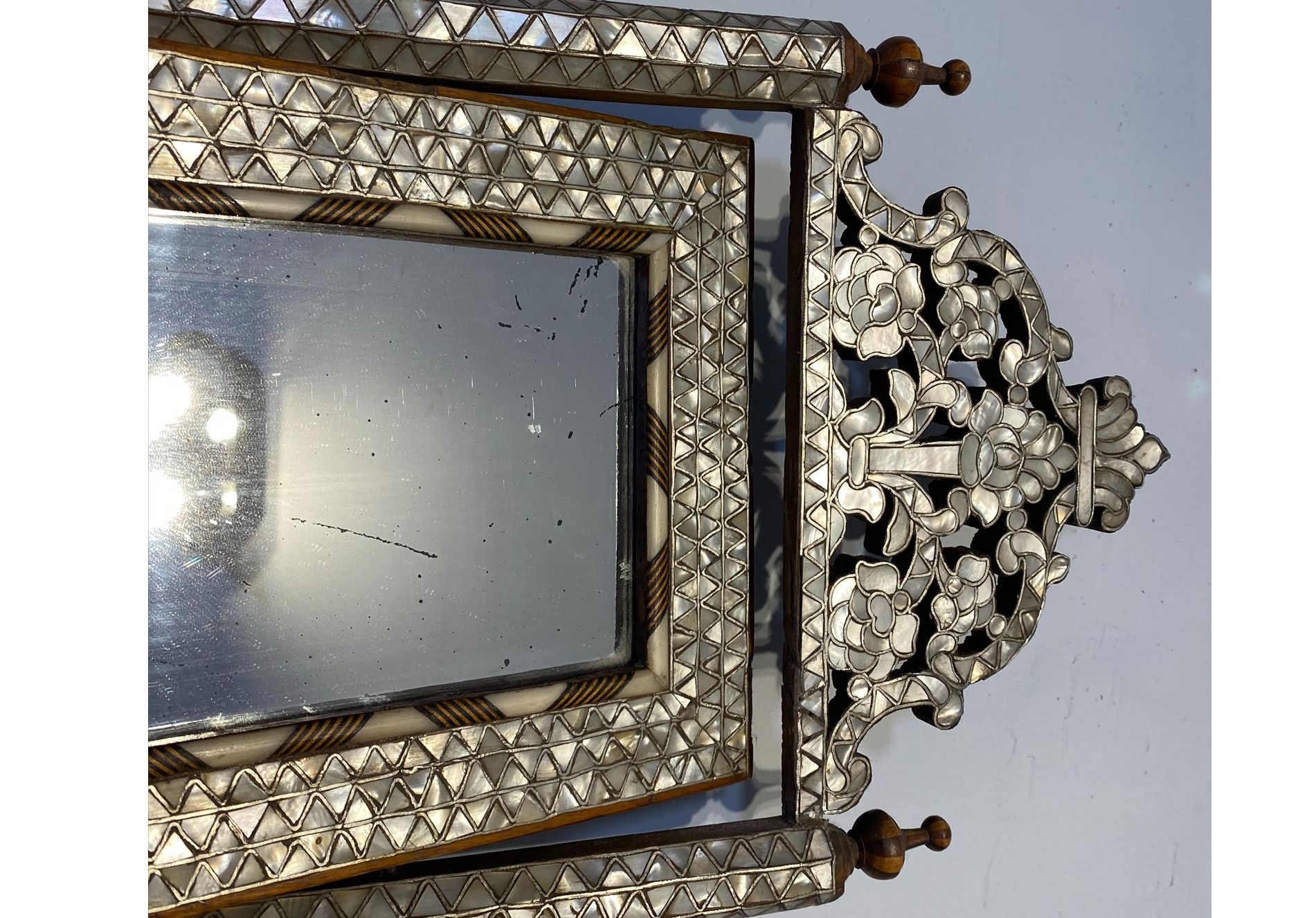 Antique Syrian Vanity Mirror
