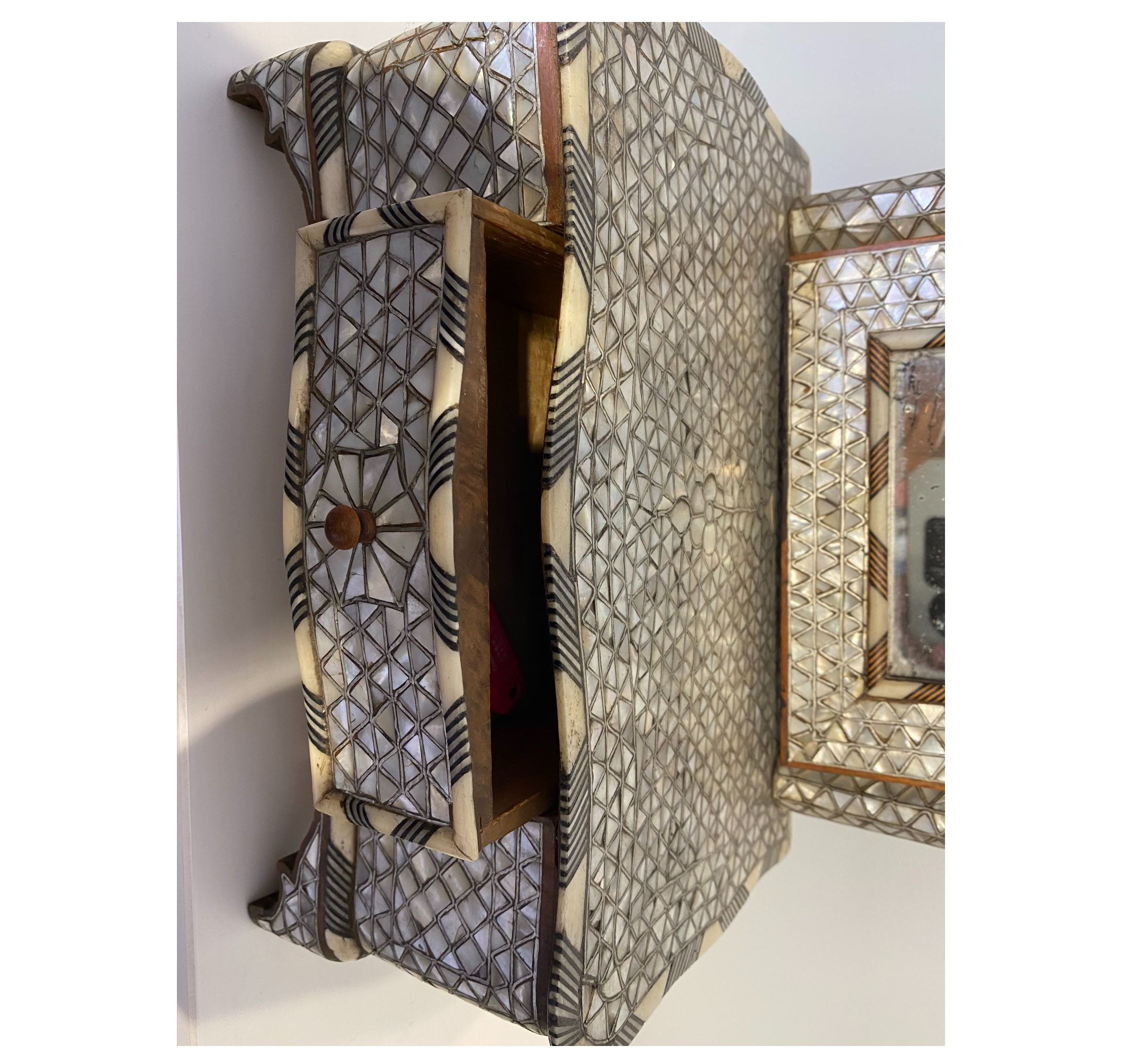 Antique Syrian Vanity Mirror