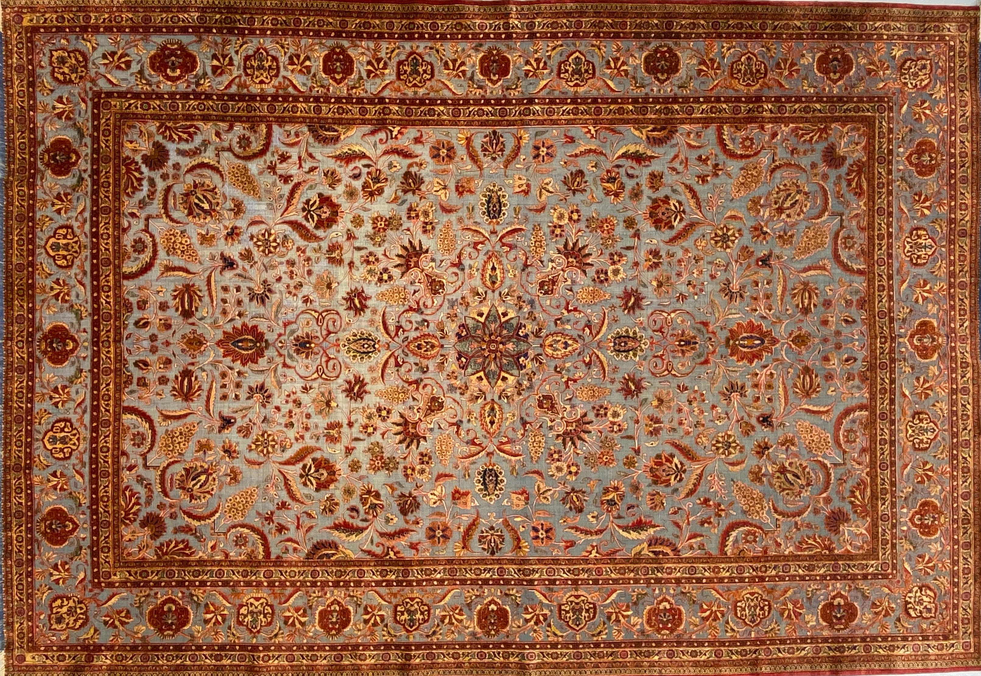 Antique Souf Kashan rug