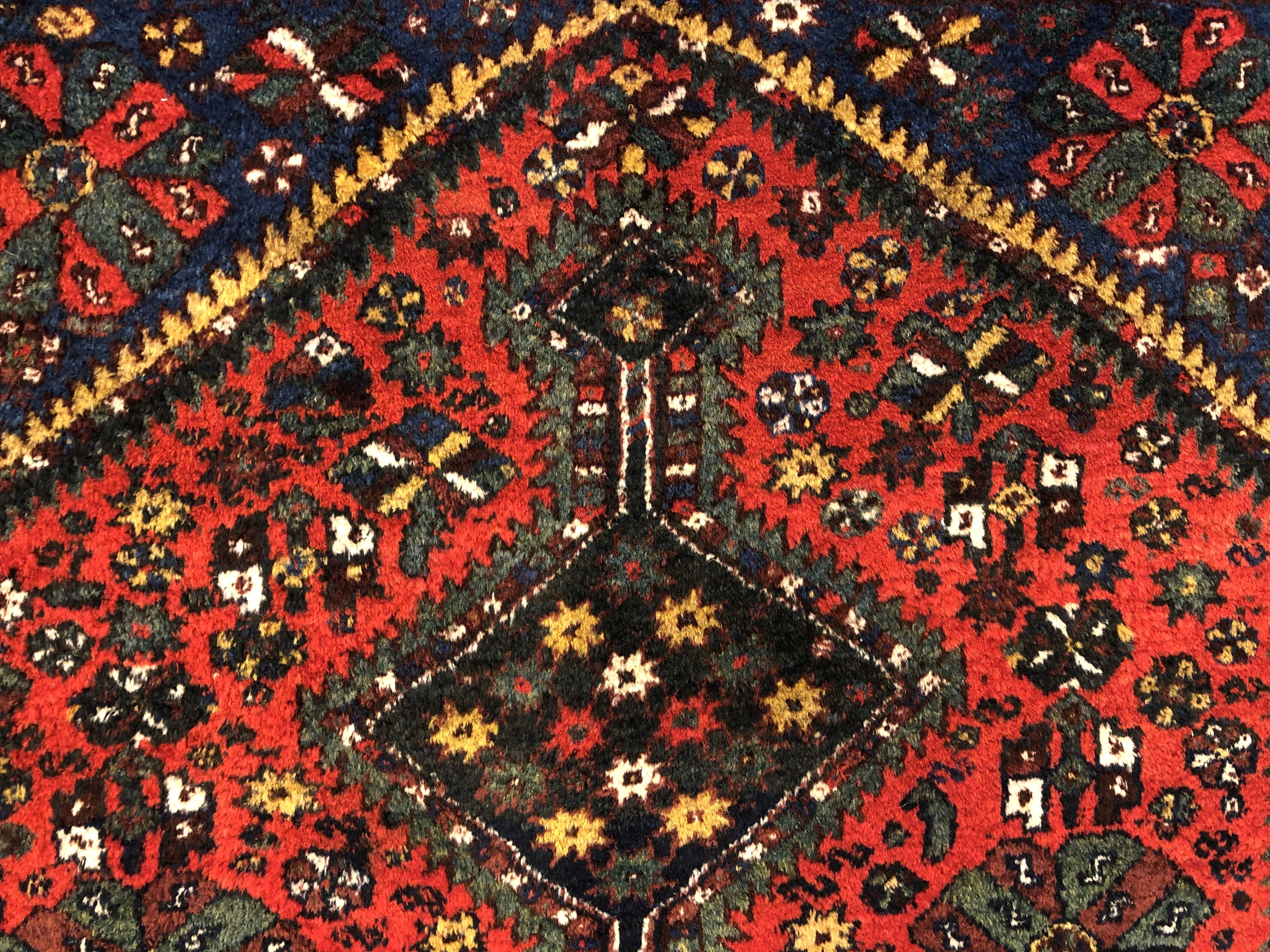 Antique Khamseh rug