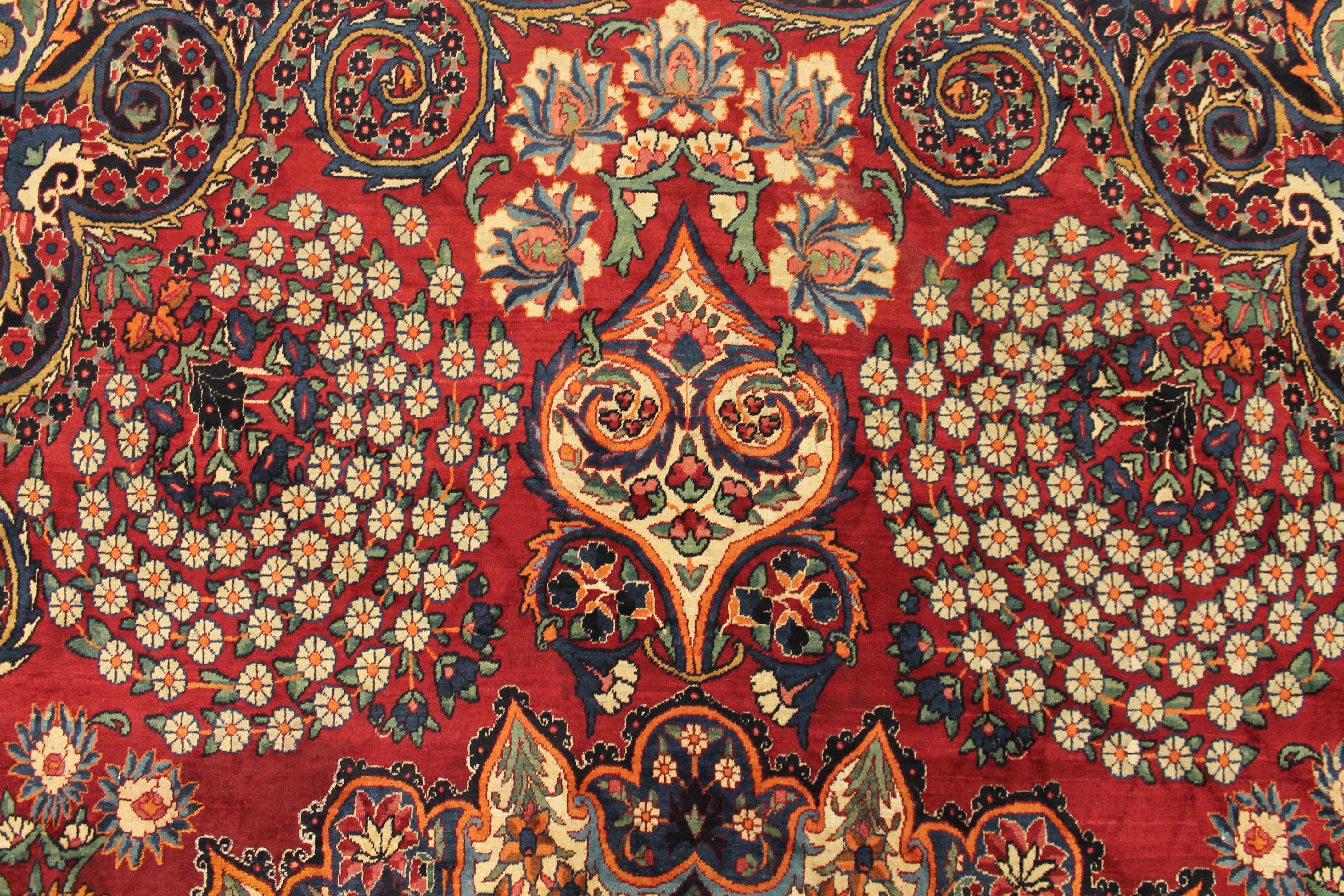 Antique Large Yazd Carpet