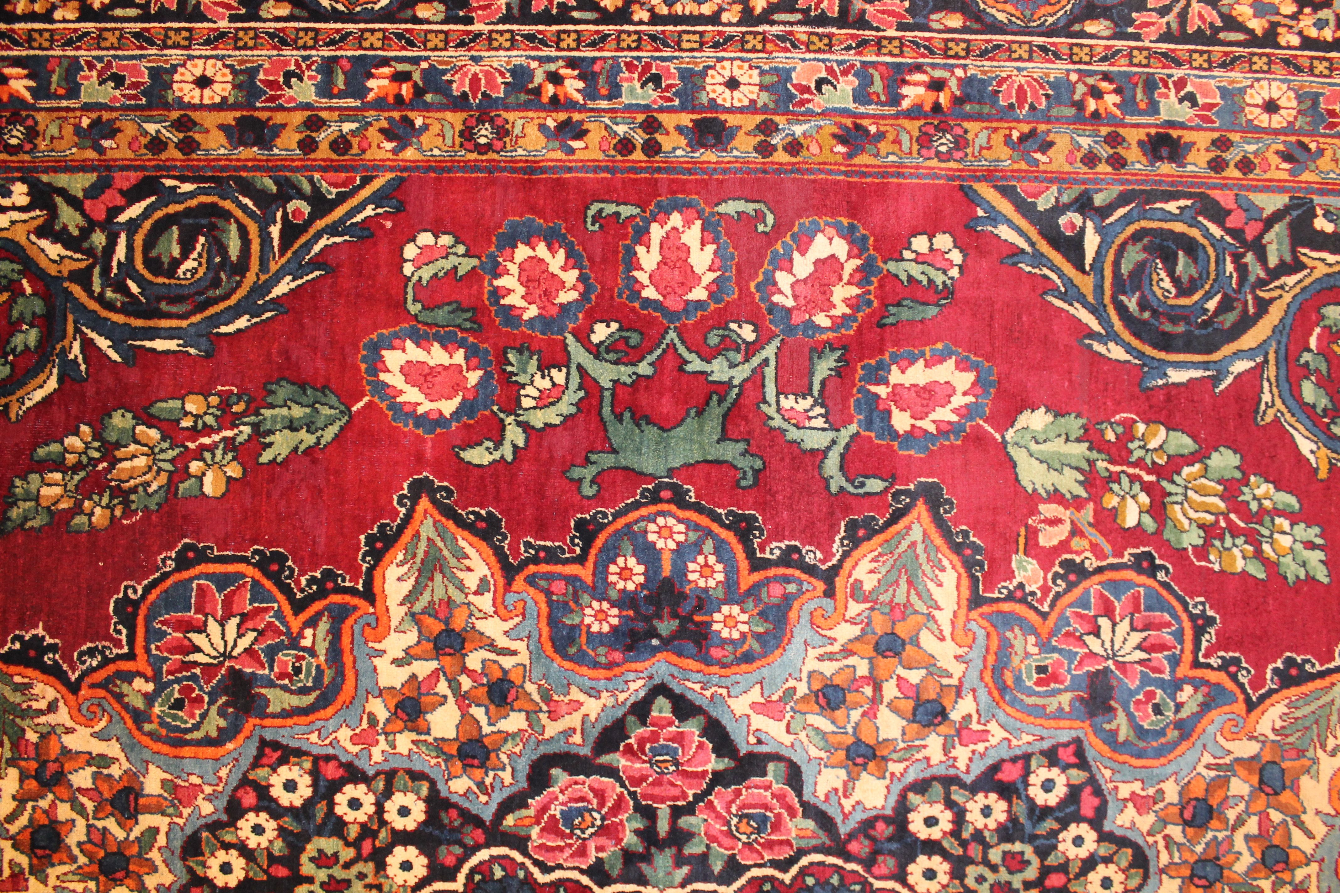 Antique Large Yazd Carpet