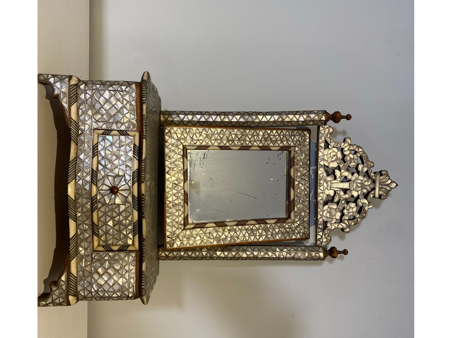 Antique Syrian Vanity Mirror