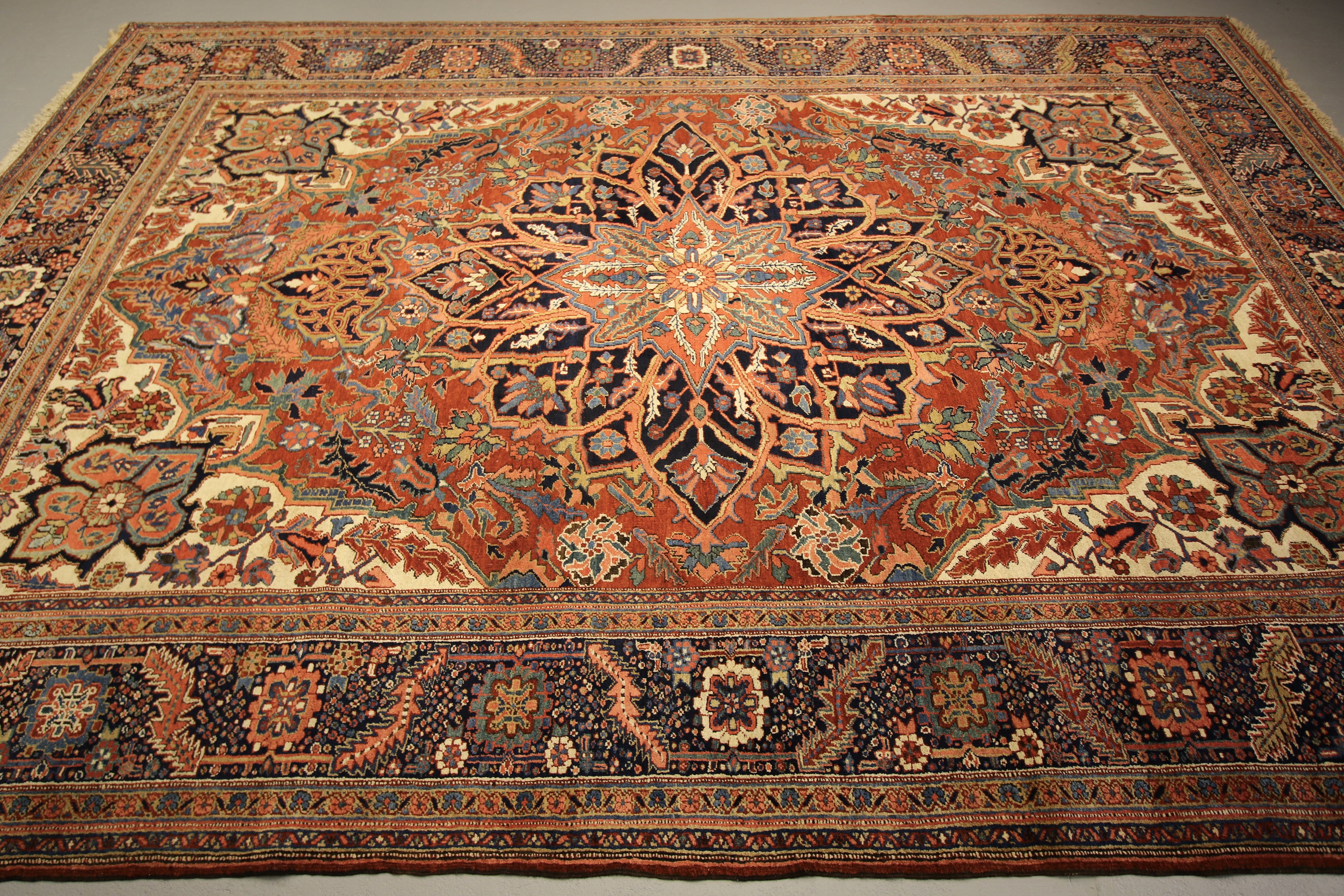 Antique Heriz carpet