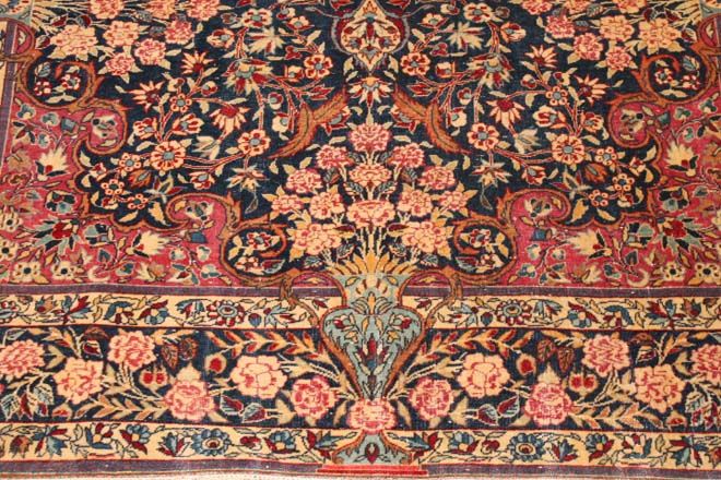 Antique Kashan rug