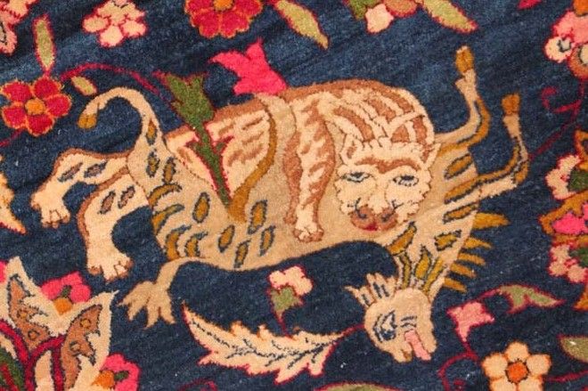 Antique Tehrani carpet