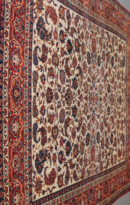 Antique Isfahan carpet