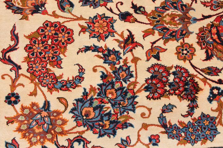 Antique Isfahan carpet