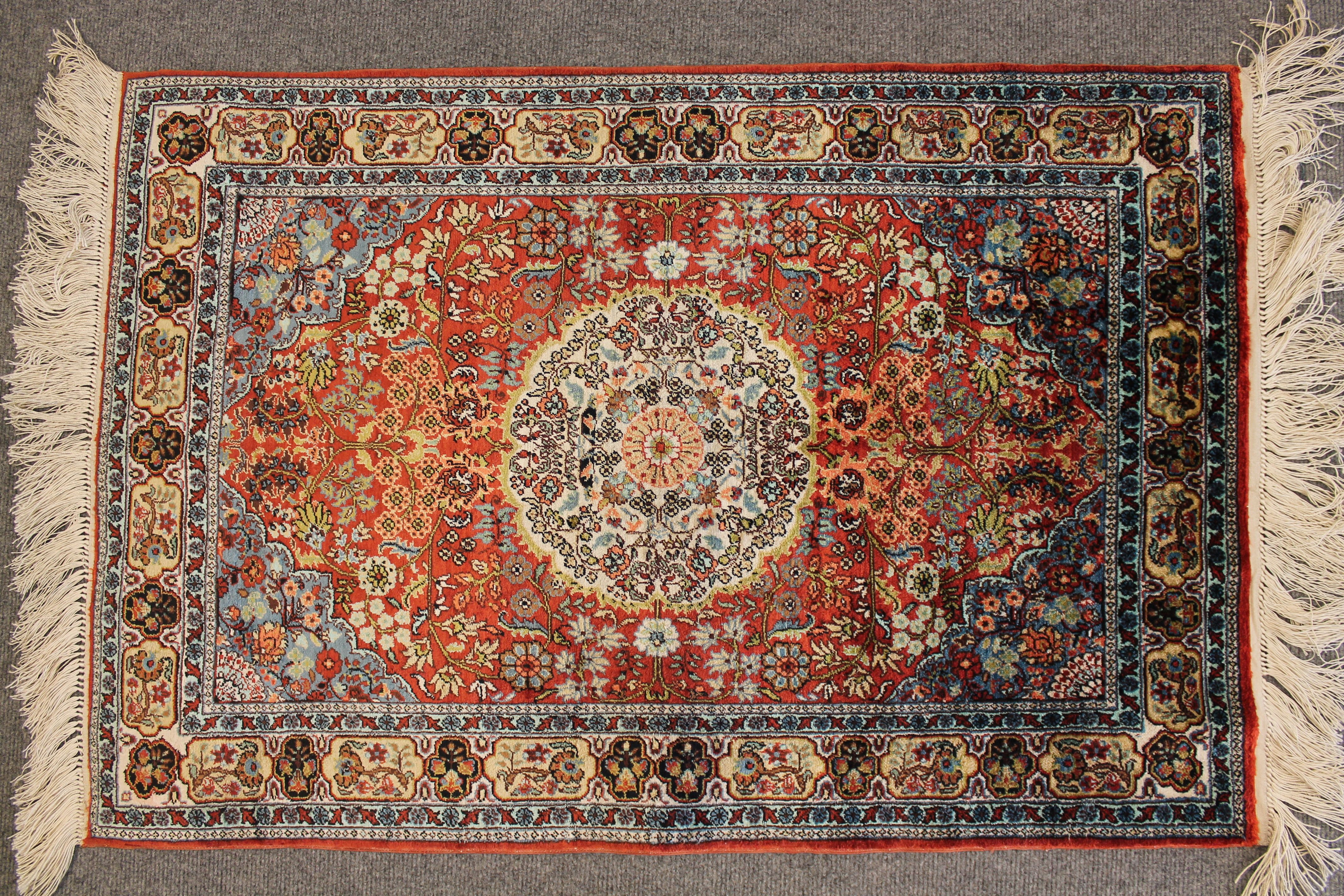 Silk Qom rug