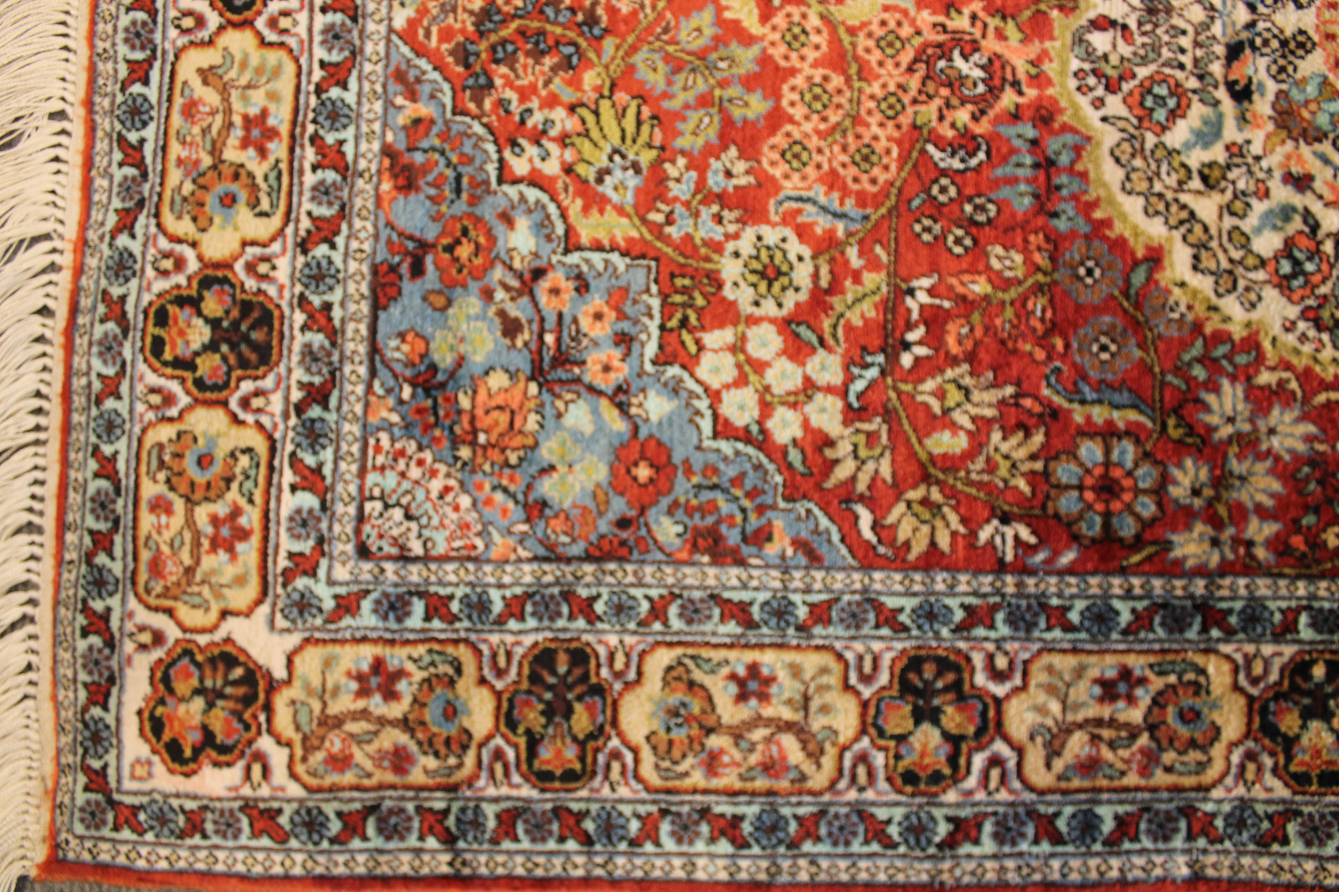 Silk Qom rug