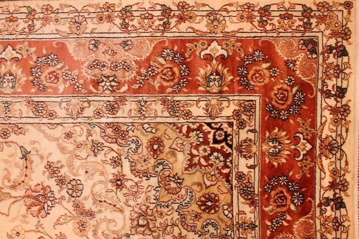 Fine Silk Qom rug