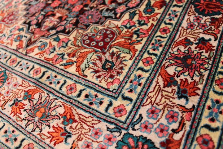 Silk Qom rug