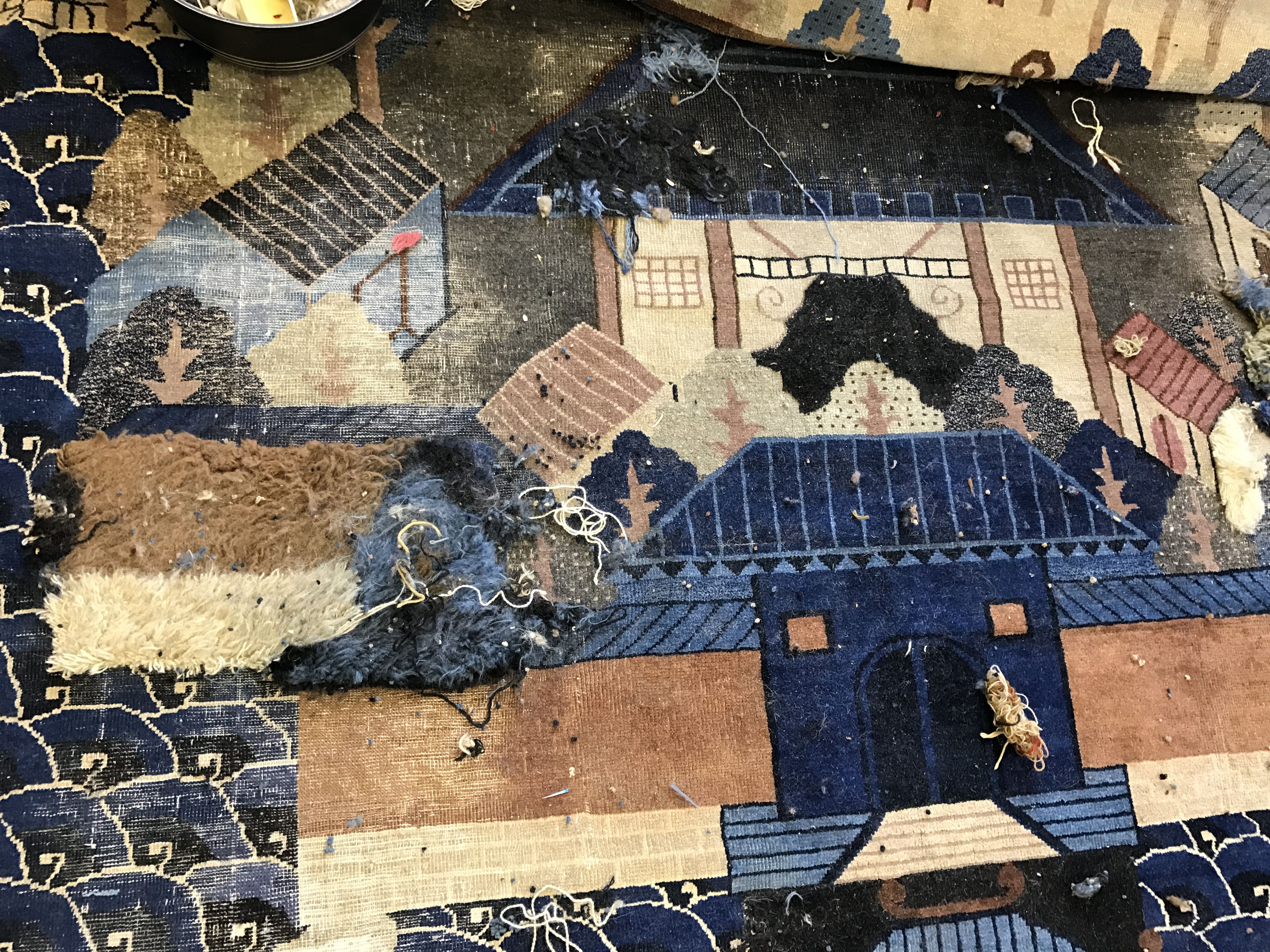 Antique Chinese carpet