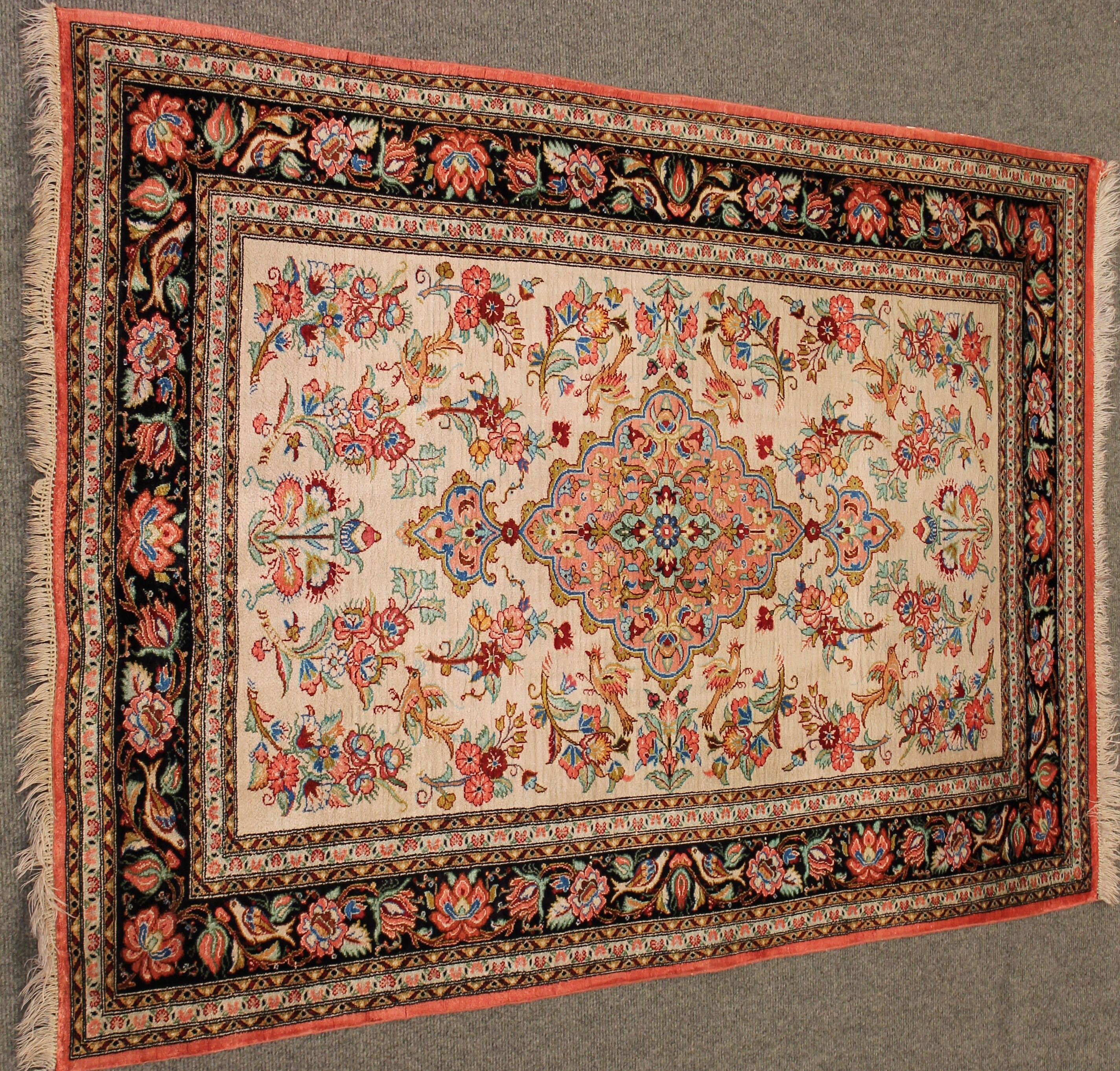 Silk Qom rug