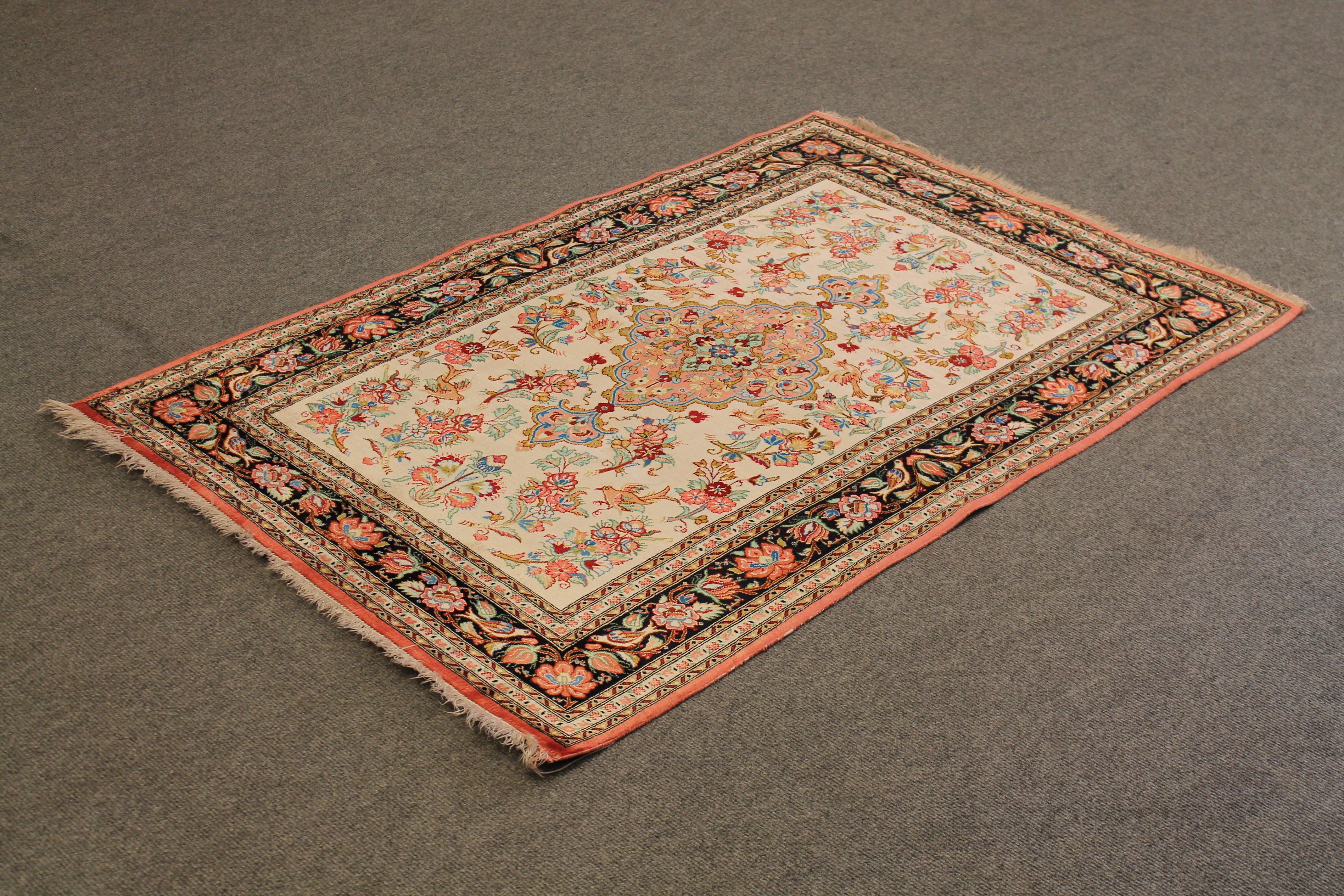 Silk Qom rug