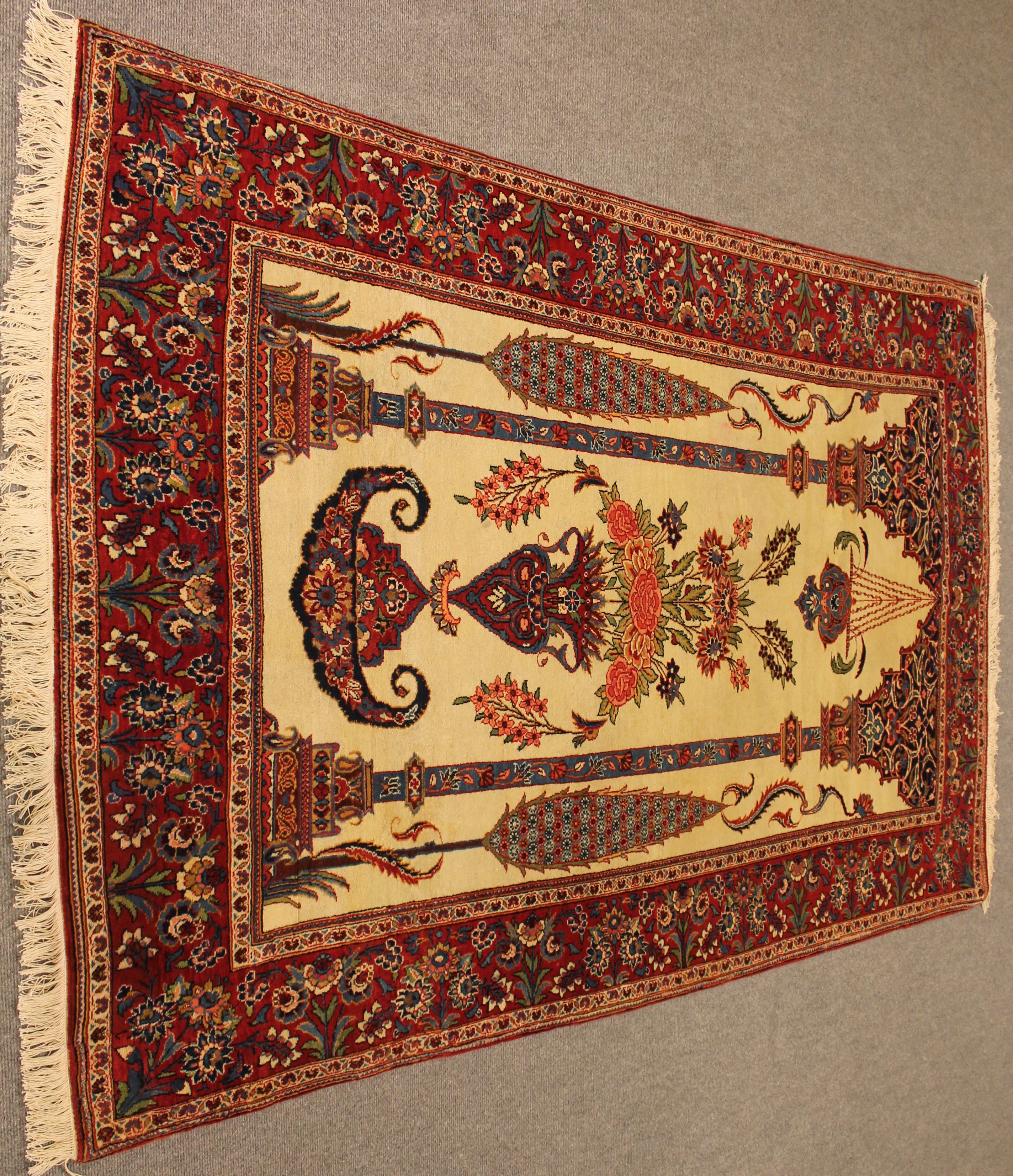 Antique Kashan rug