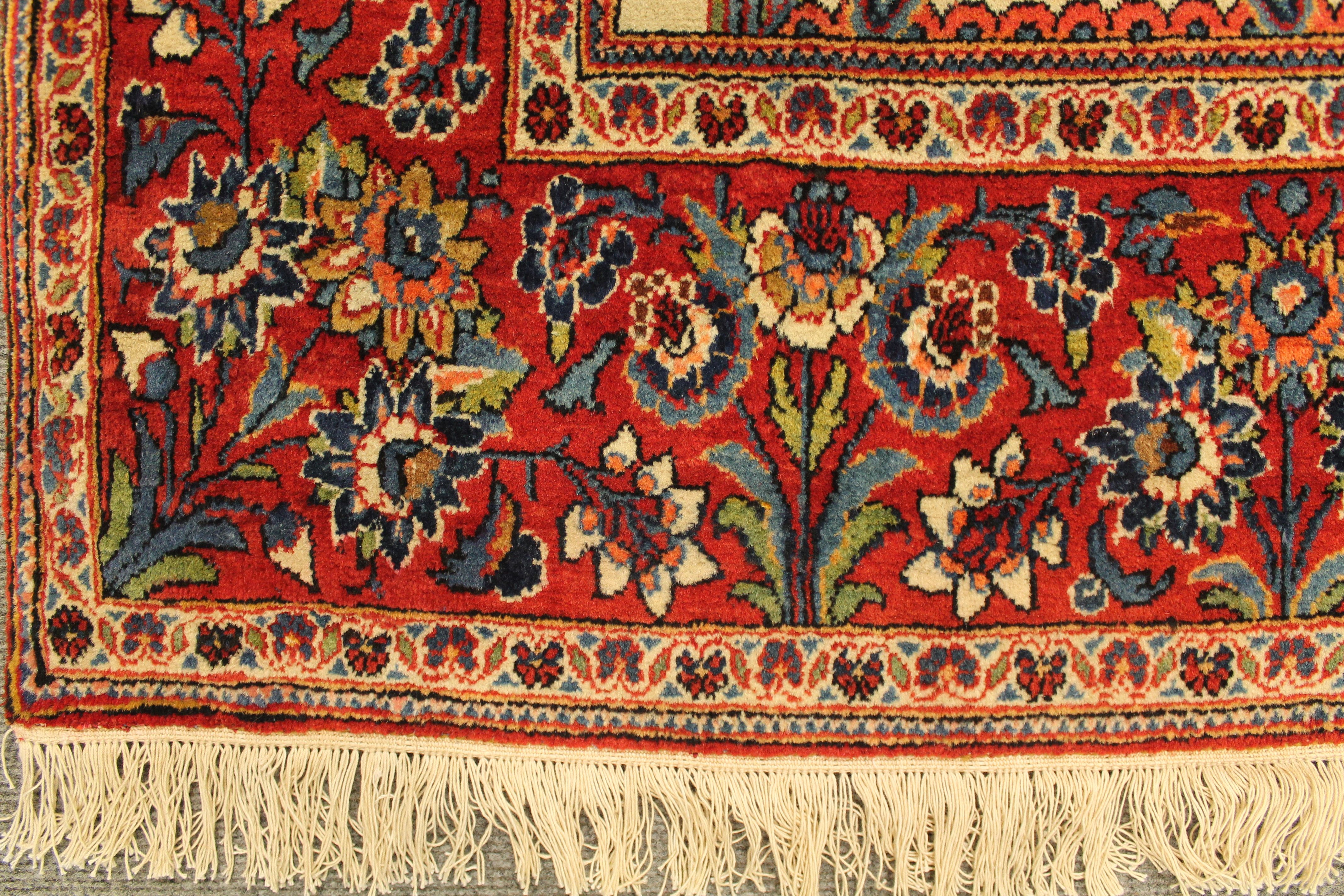 Antique Kashan rug