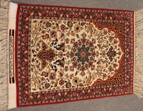 Antique Isphahan Serafian rug