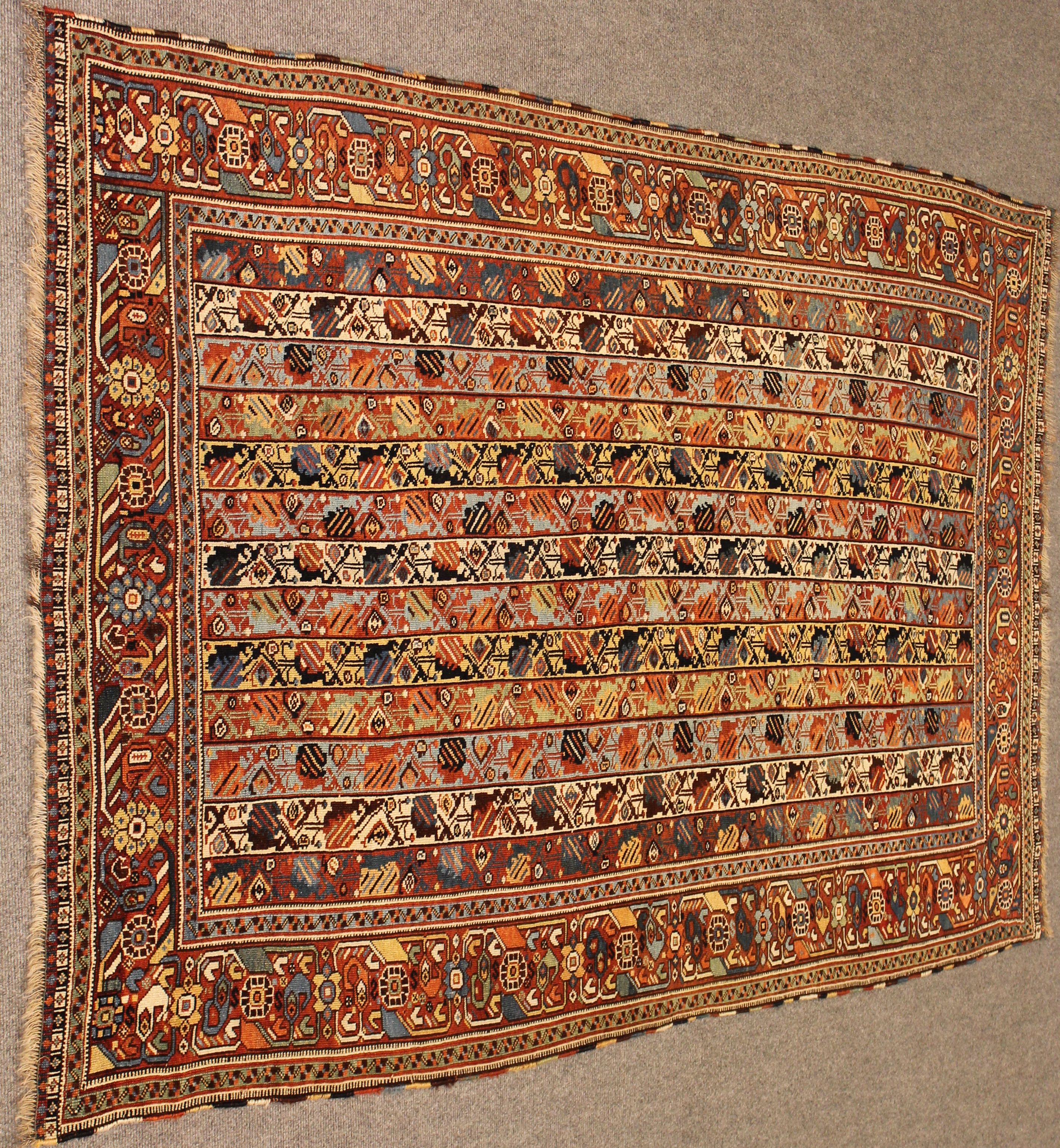 Antique Khamseh rug