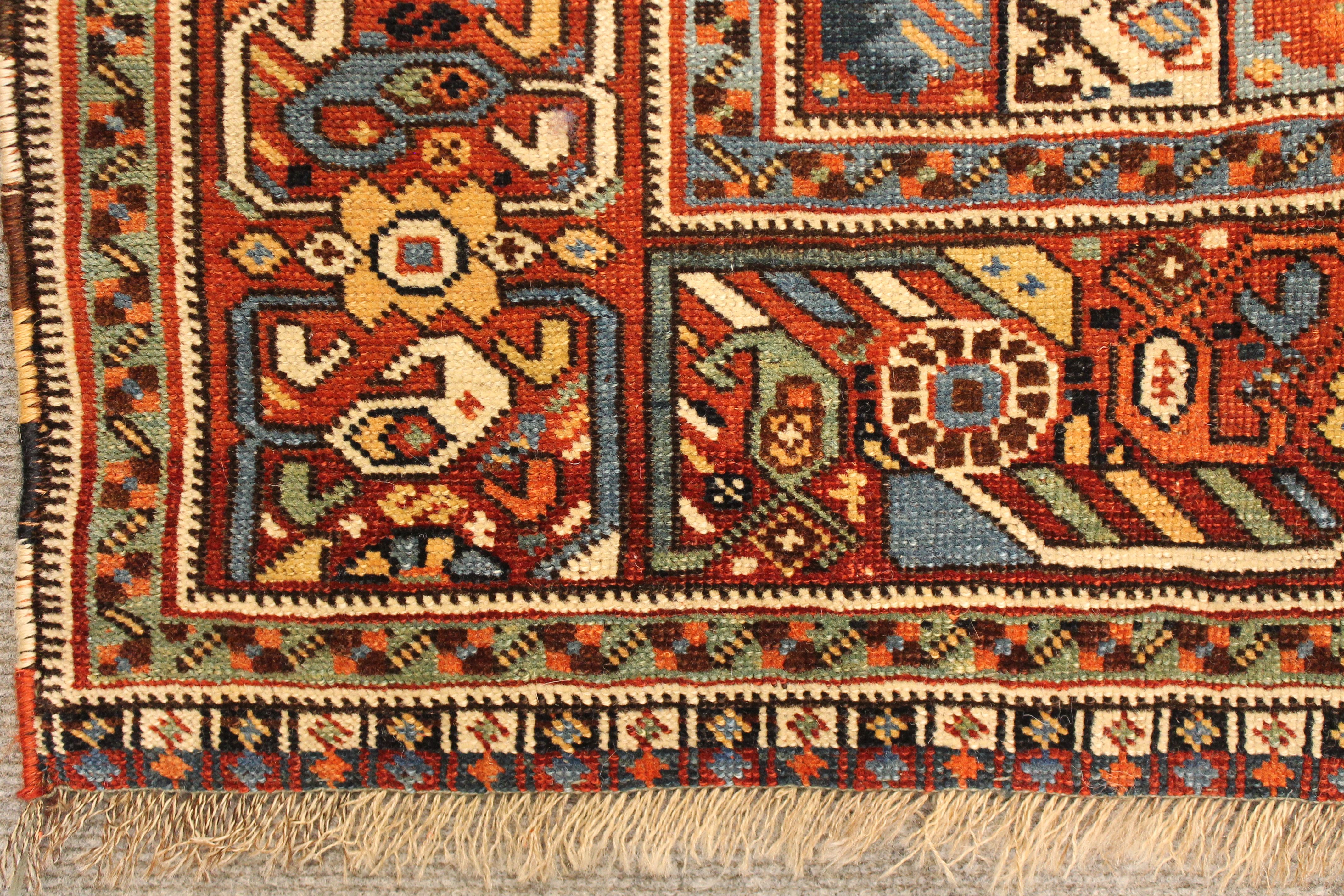 Antique Khamseh rug