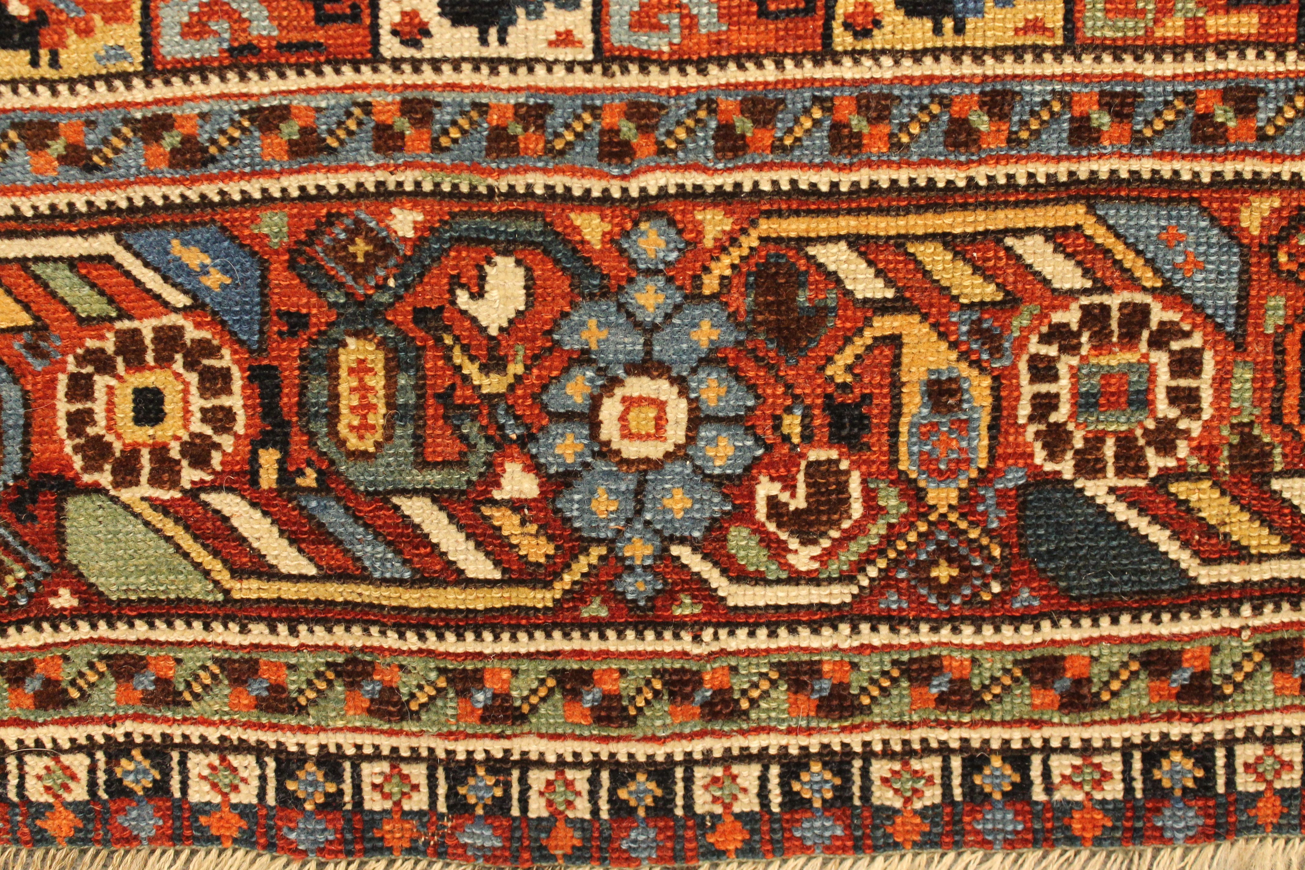 Antique Khamseh rug
