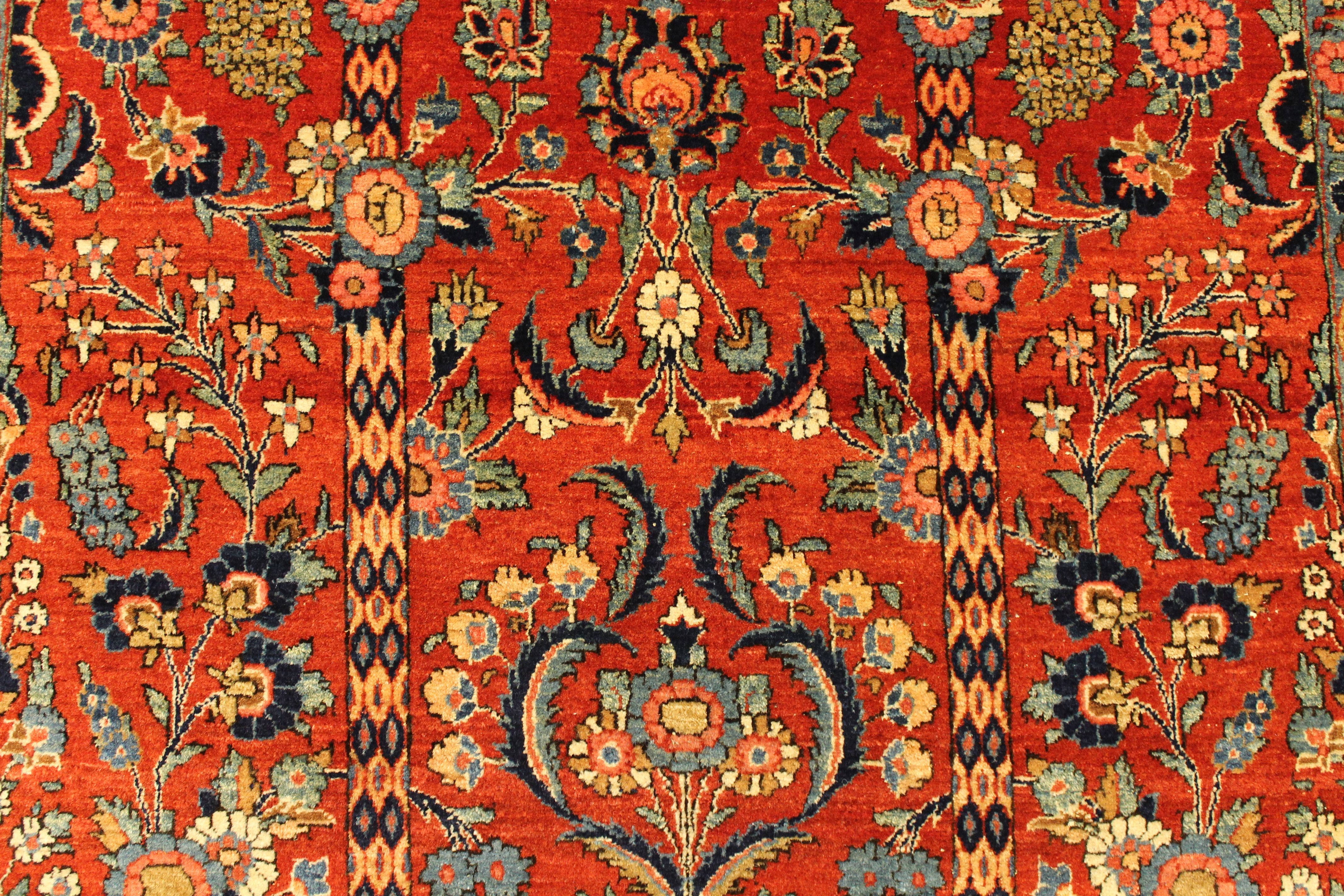 Antique Kashan rug