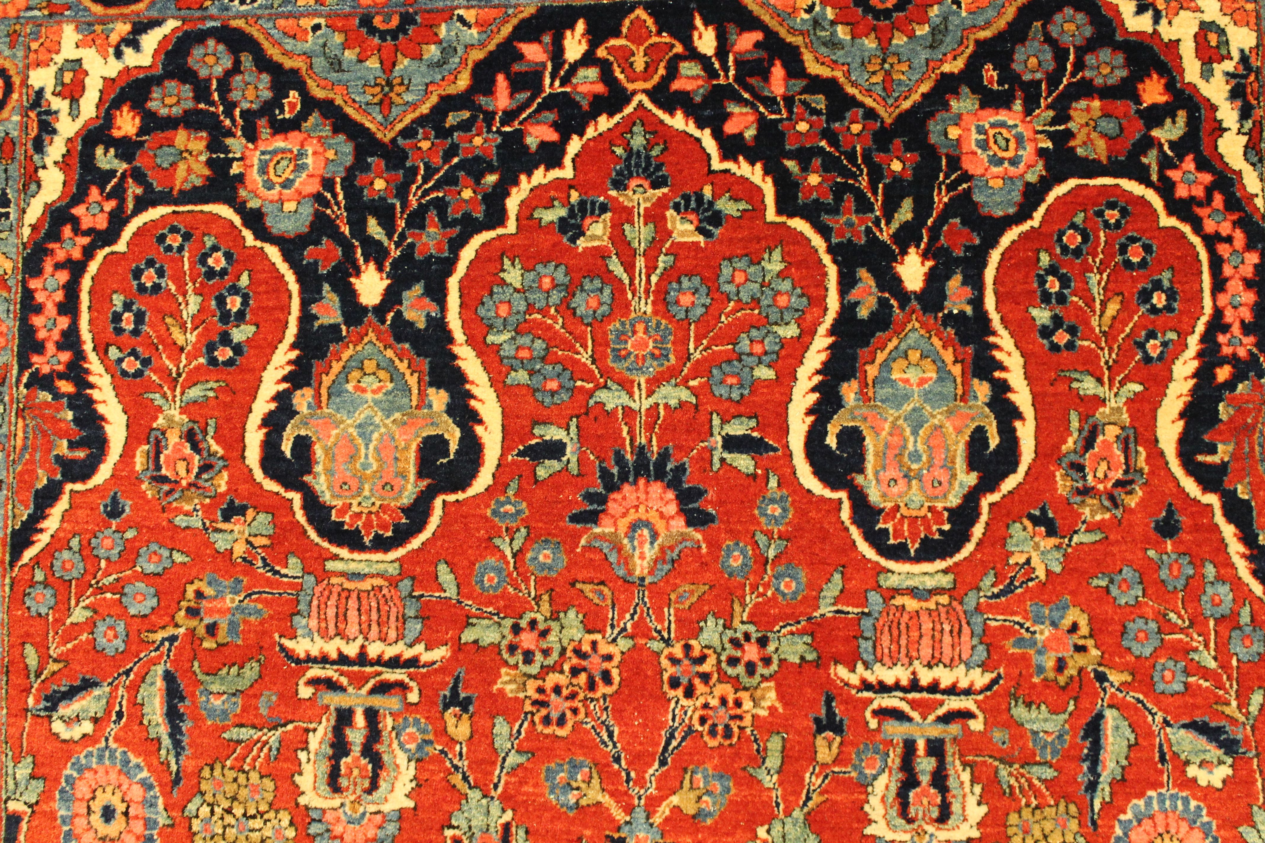 Antique Kashan rug