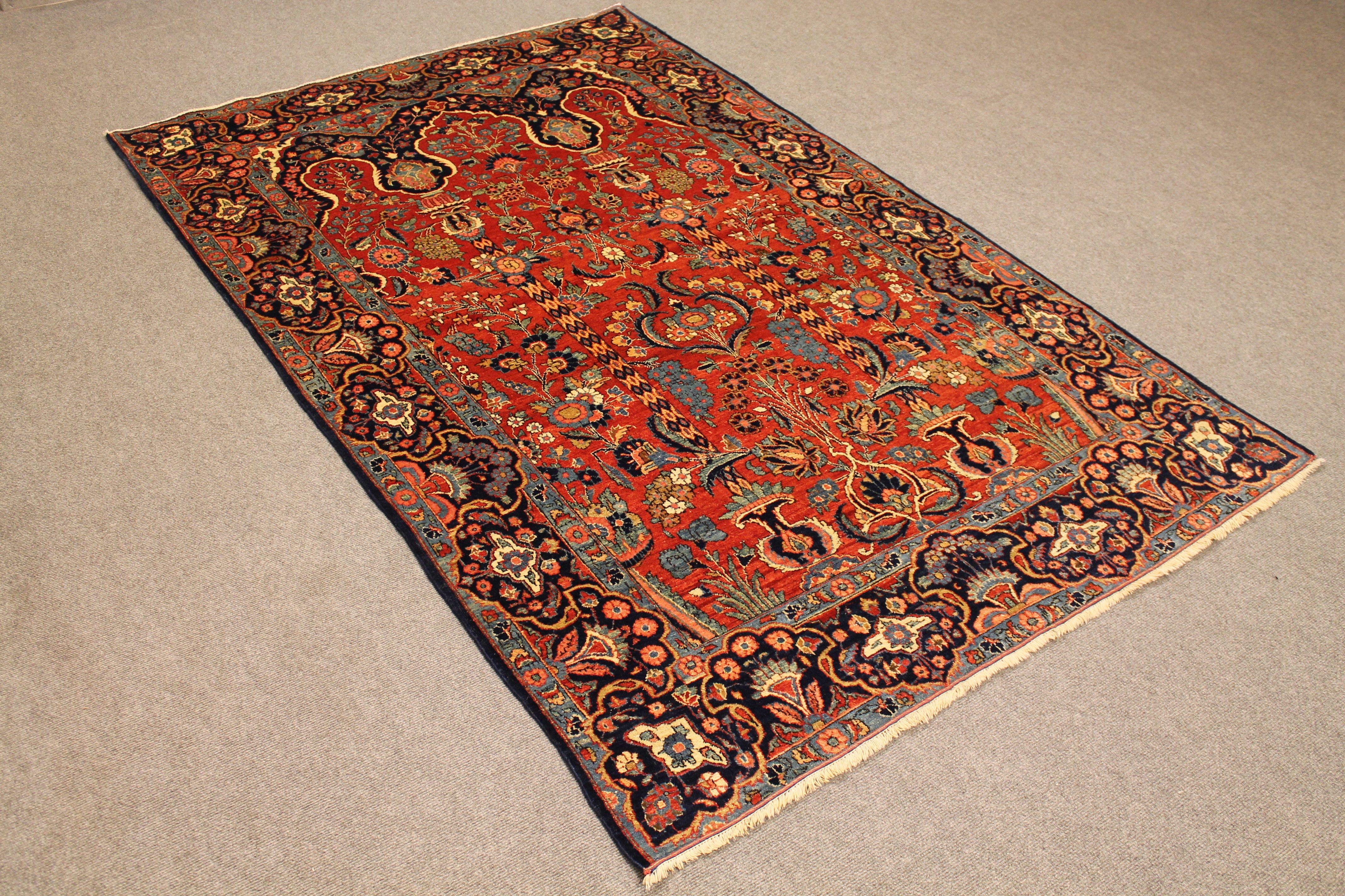 Antique Kashan rug